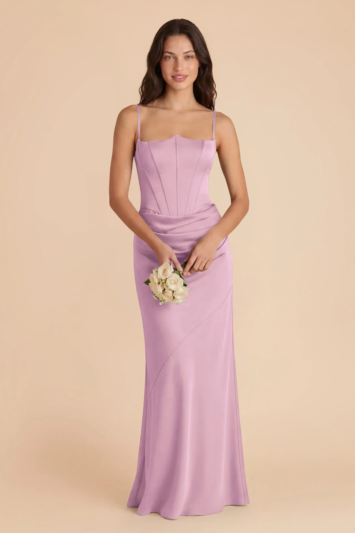 Billie Matte Satin Dress - Orchid - Image 2
