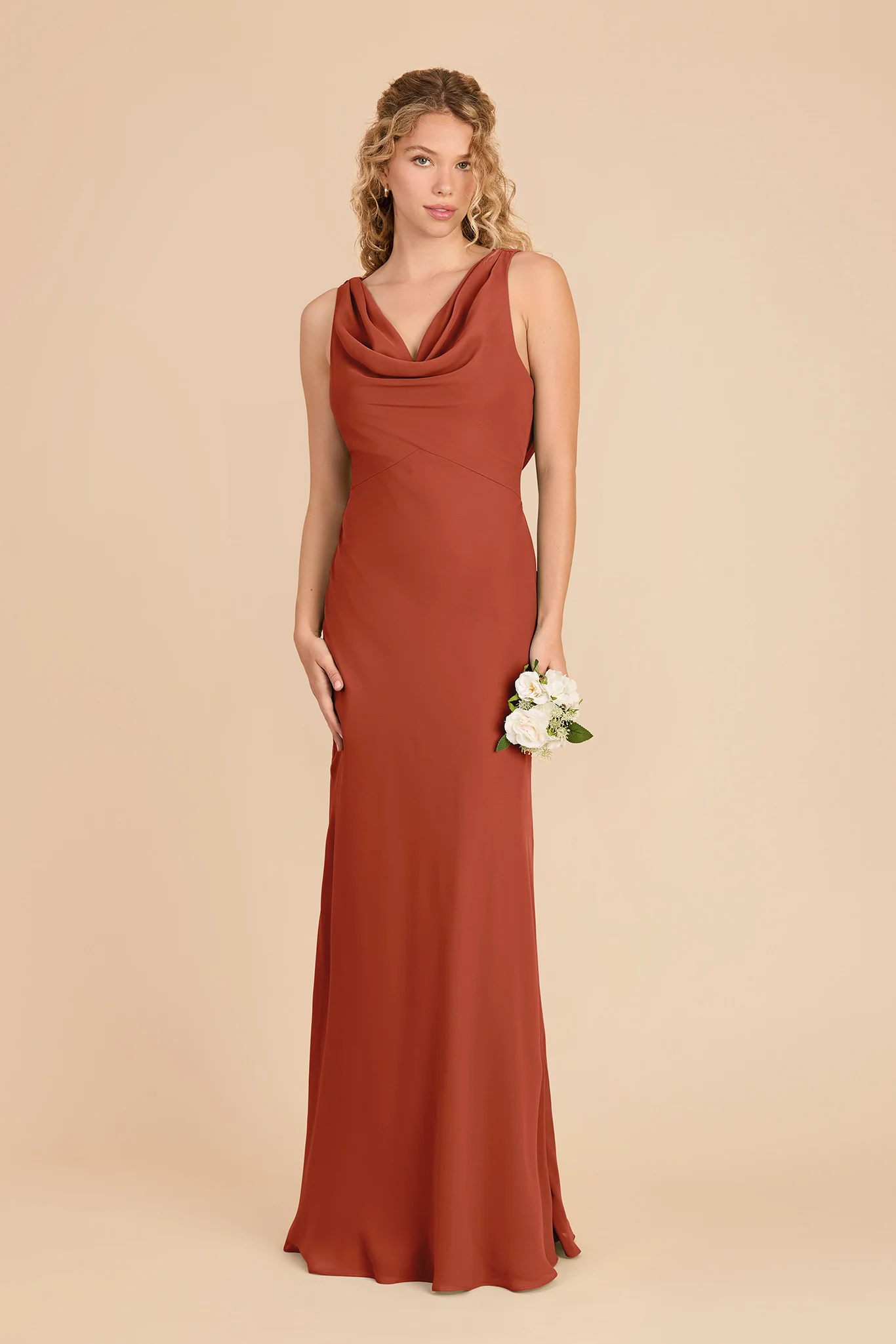 Bonnie Chiffon Dress - Auburn