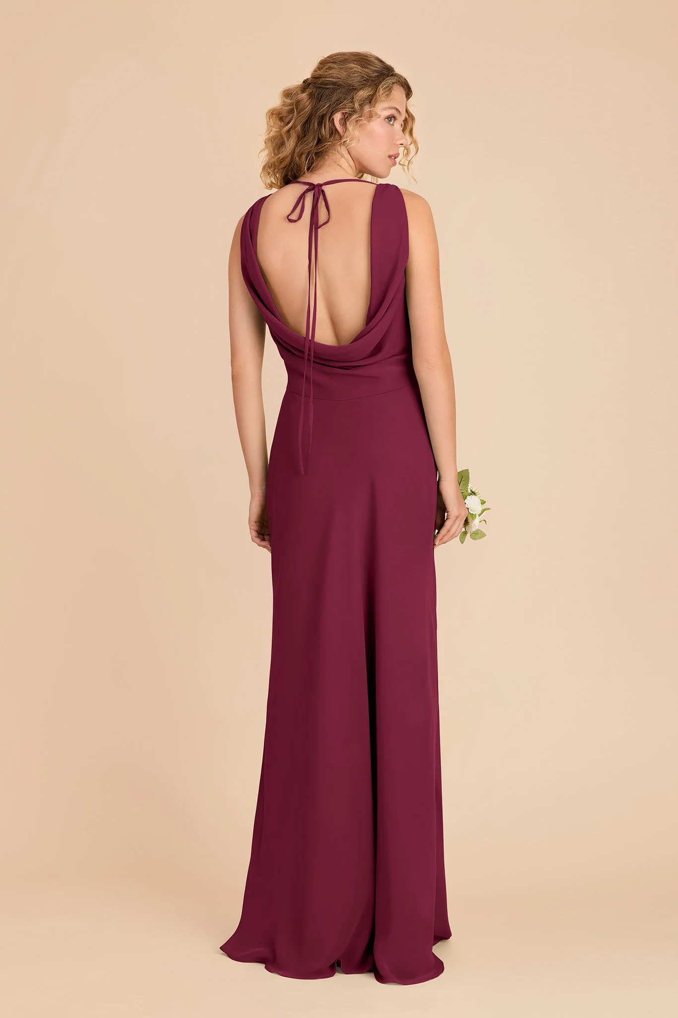 Bonnie Chiffon Dress - Berry - Image 3