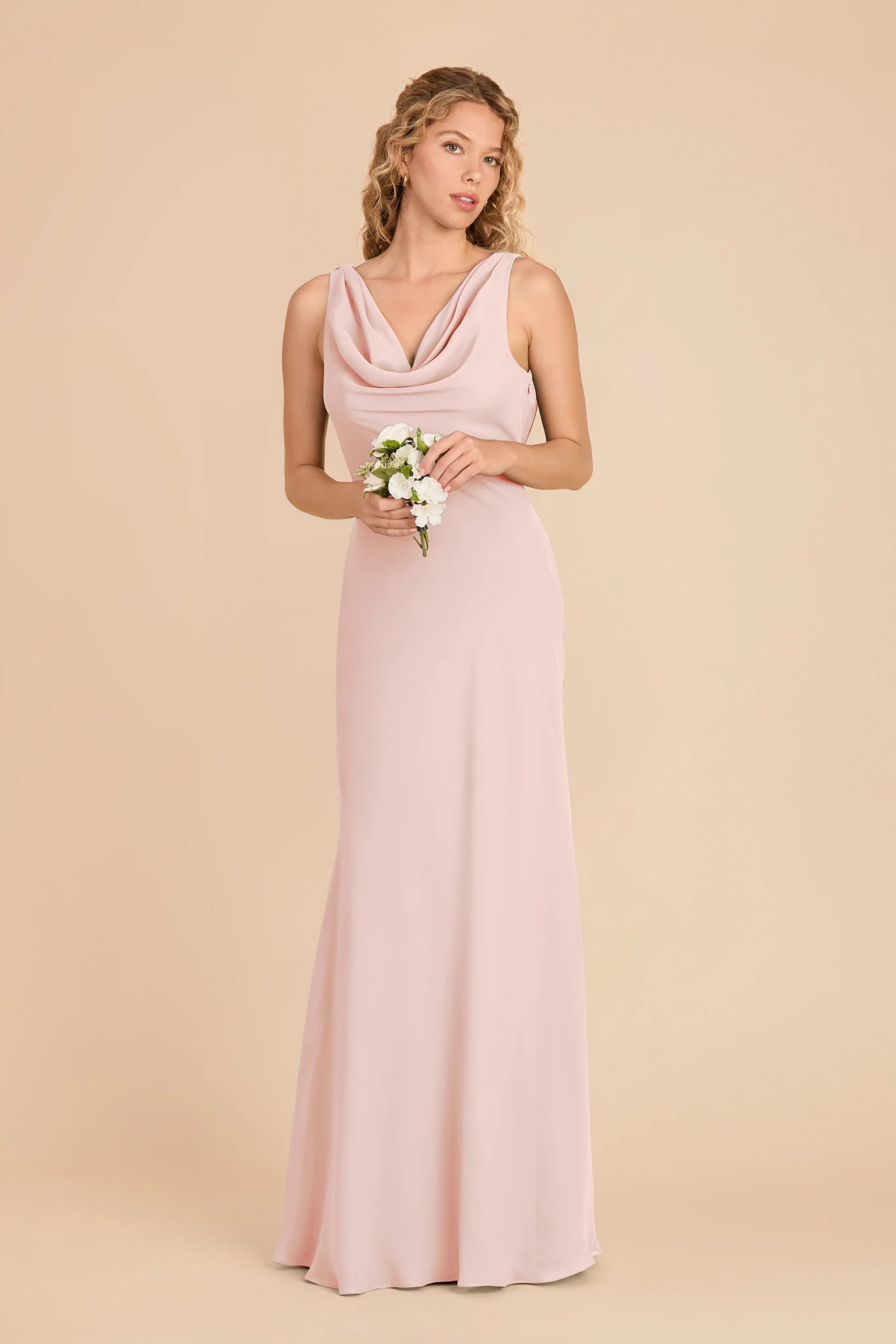 Bonnie Chiffon Dress - Blush Pink - Image 2