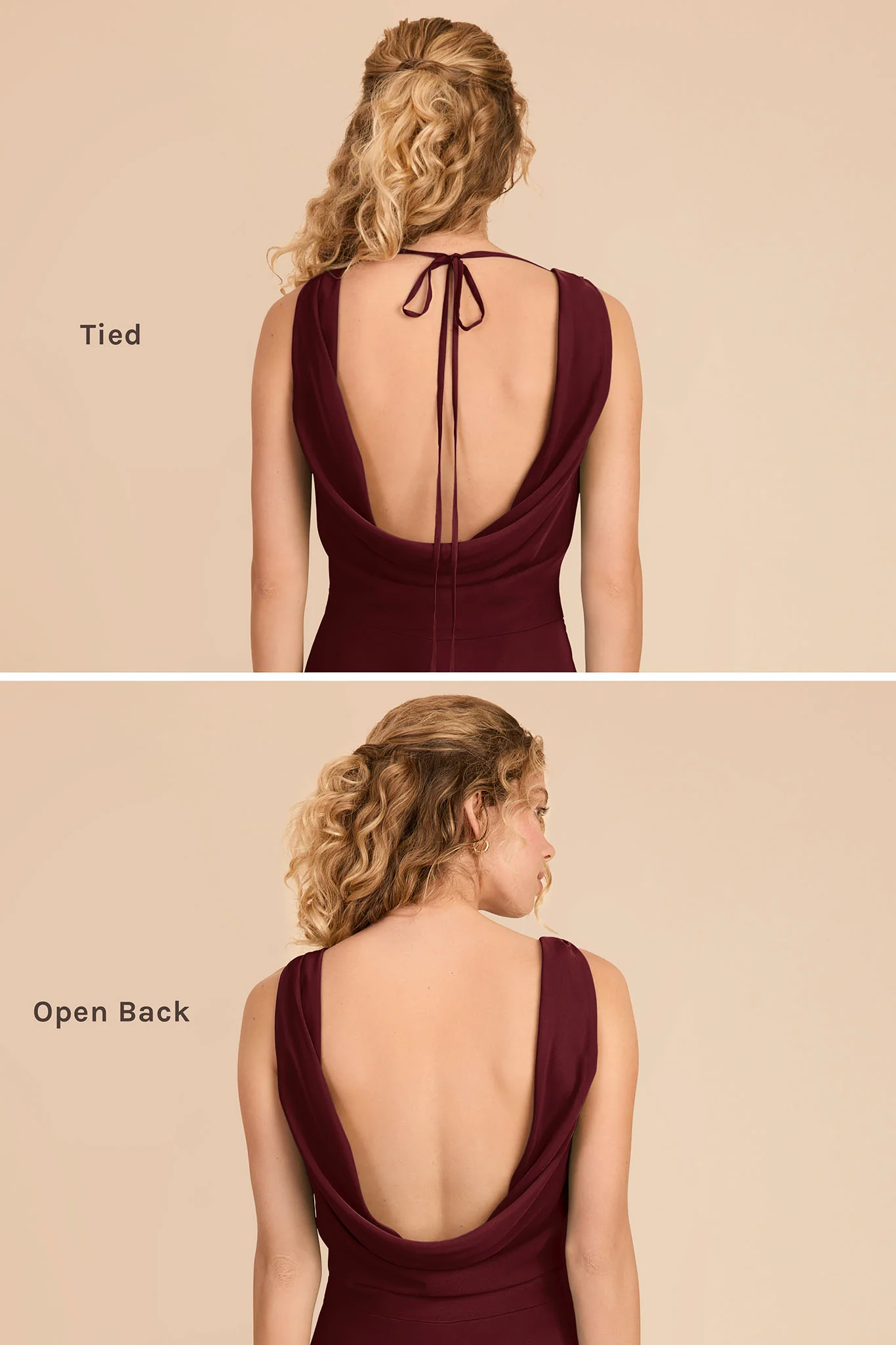 Bonnie Chiffon Dress - Cabernet - Image 4
