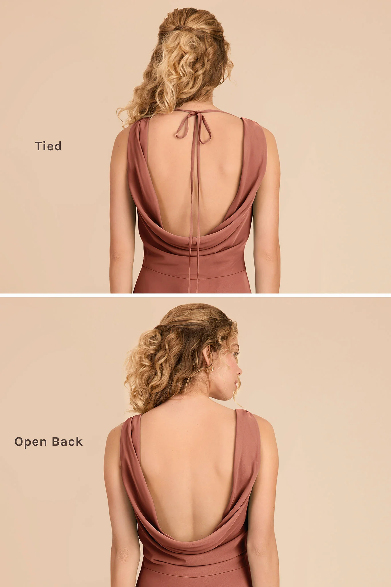 Bonnie Chiffon Dress - Desert Rose - Image 4