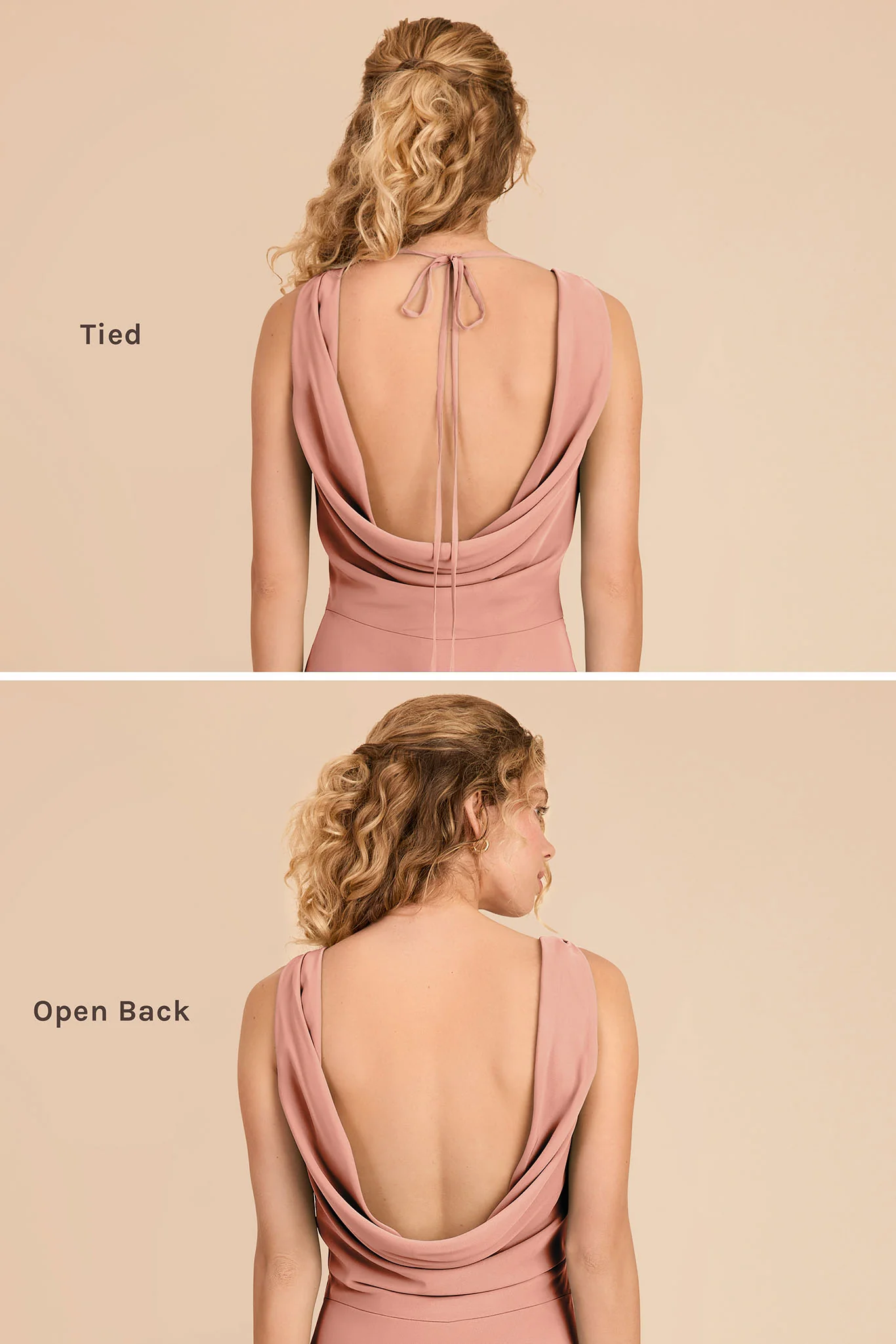 Bonnie Chiffon Dress - Dusty Rose - Image 4