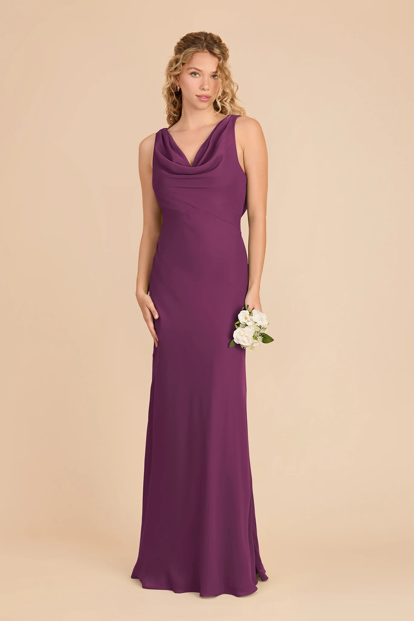 Bonnie Chiffon Dress - Fig