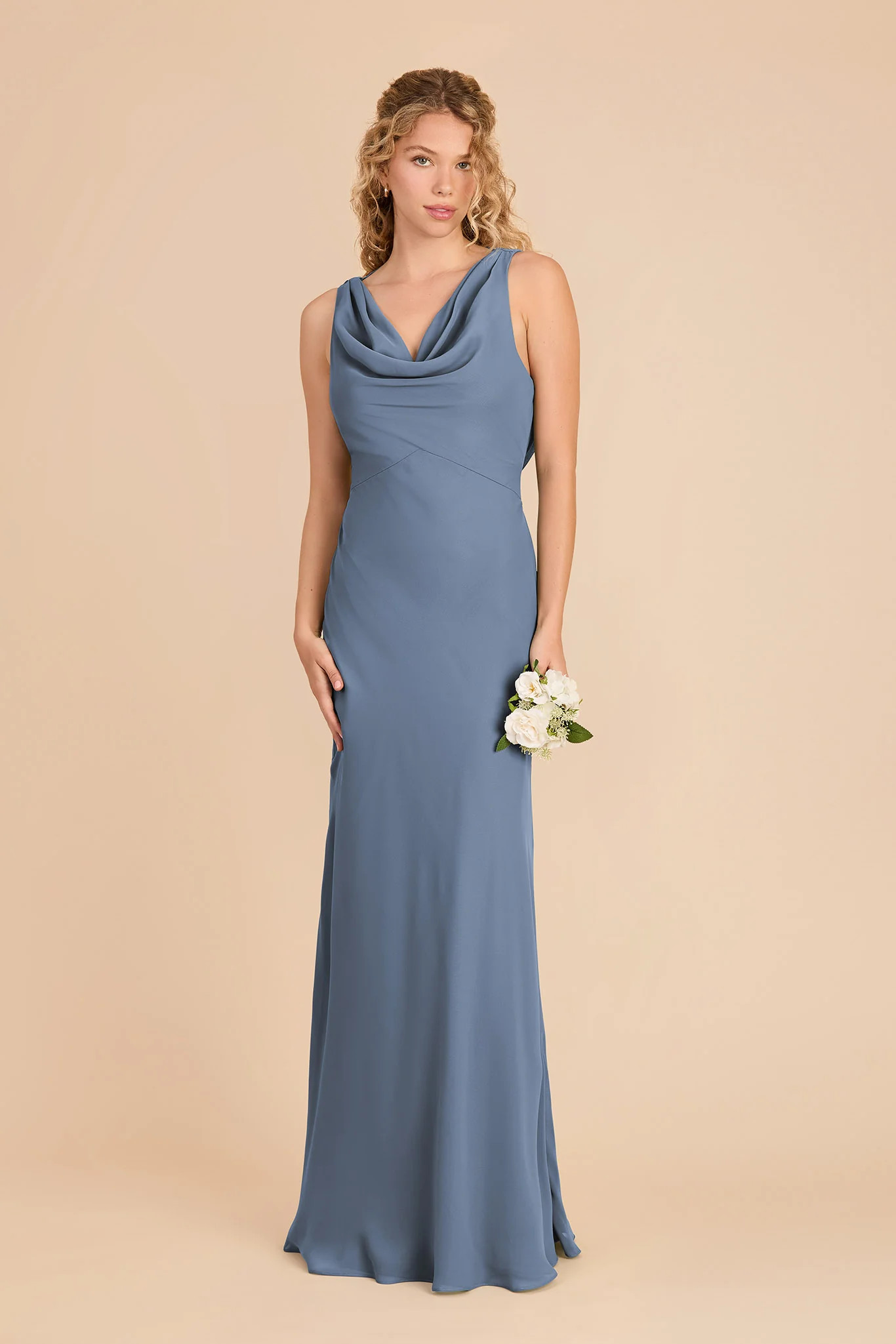 Bonnie Chiffon Dress - French Blue