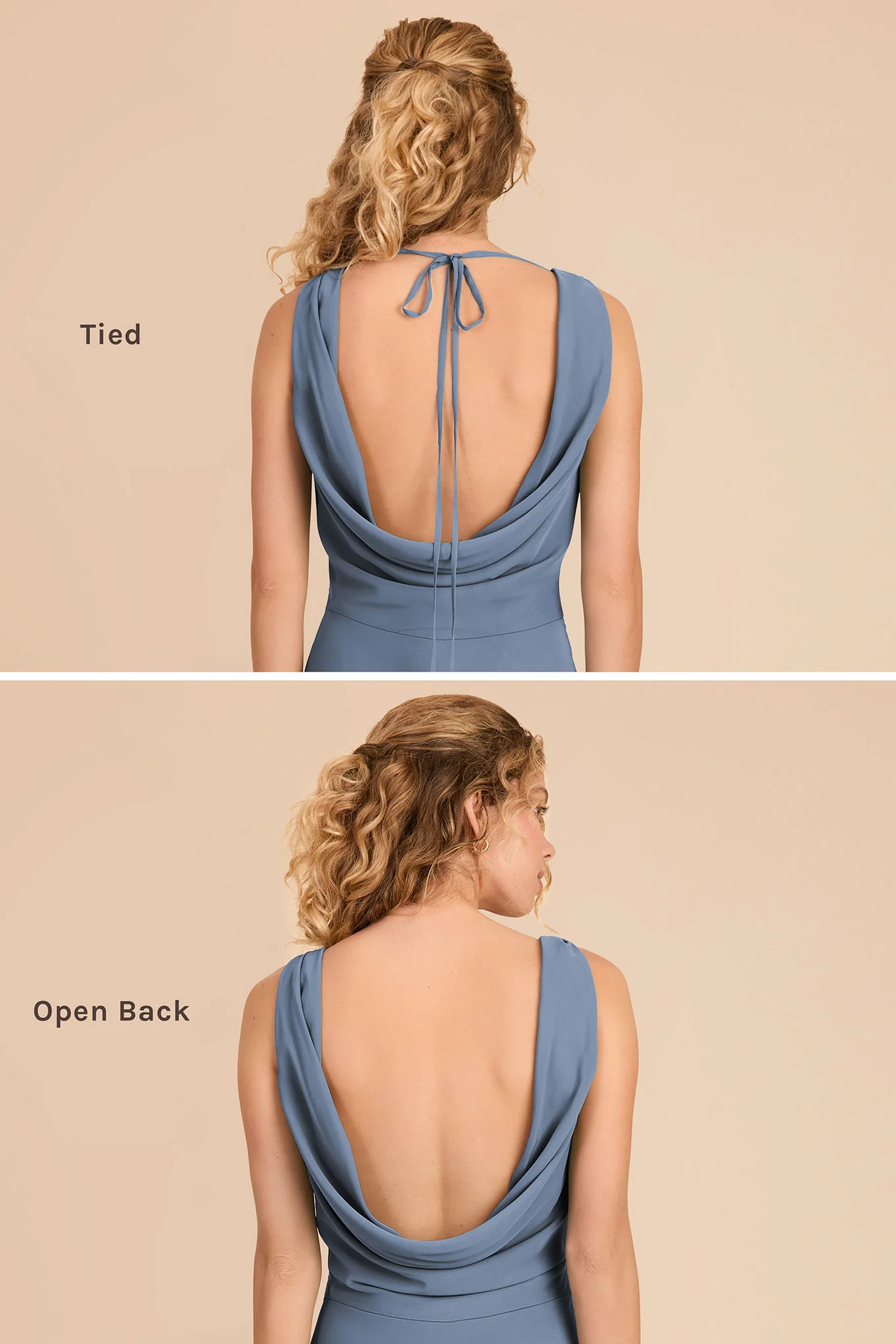 Bonnie Chiffon Dress - French Blue - Image 4