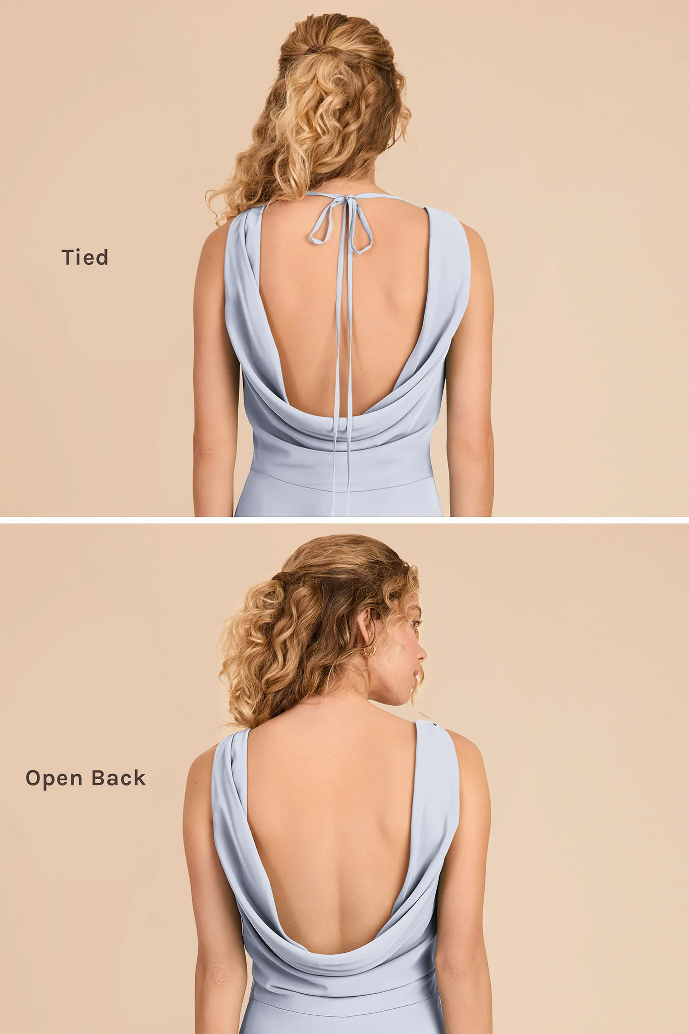 Bonnie Chiffon Dress - Ice Blue - Image 4