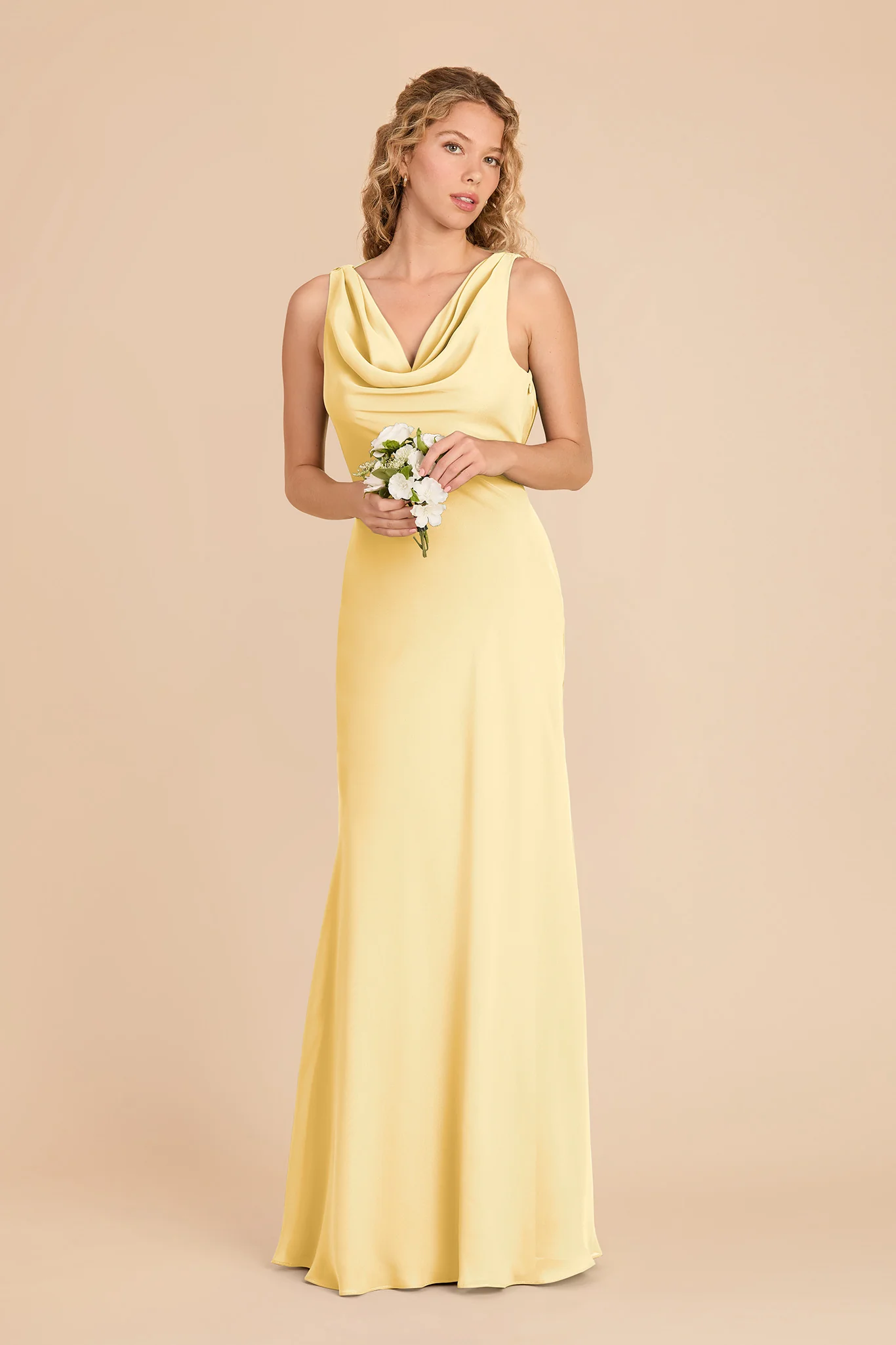 Bonnie Chiffon Dress - Lemon Sorbet - Image 2