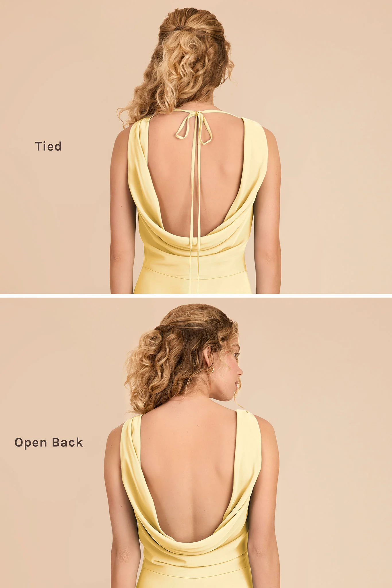 Bonnie Chiffon Dress - Lemon Sorbet - Image 4