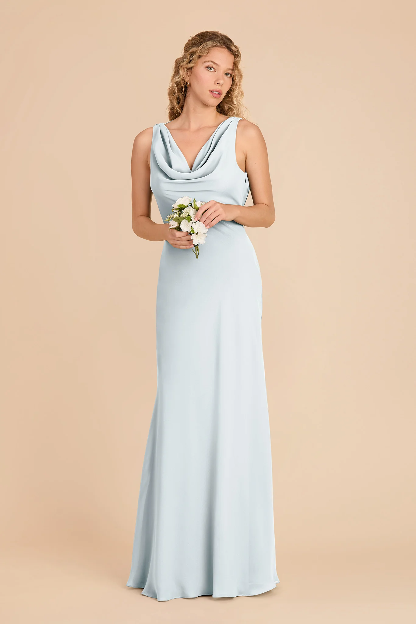 Bonnie Chiffon Dress - Mist Blue - Image 2