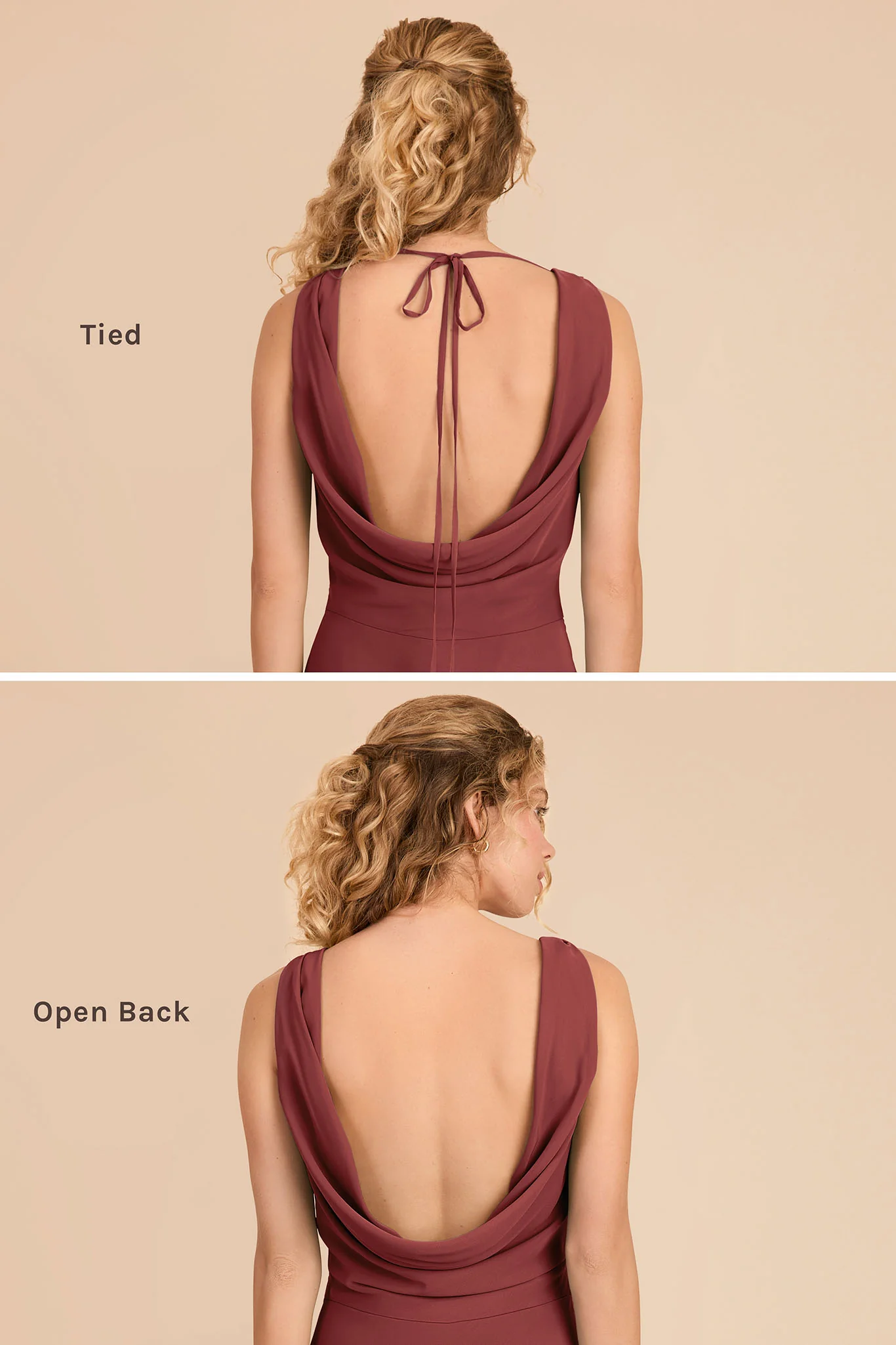 Bonnie Chiffon Dress - Rosewood - Image 4