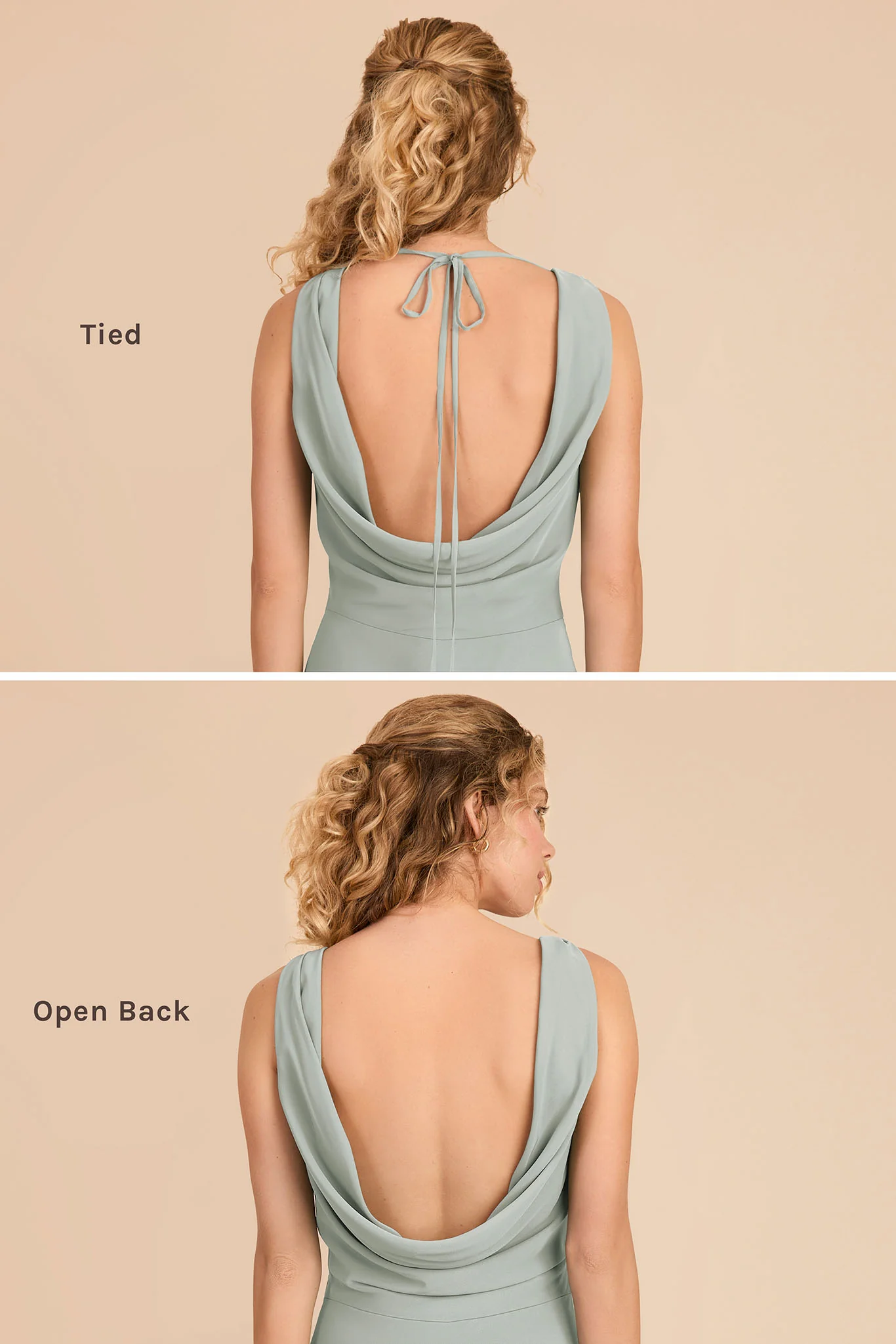 Bonnie Chiffon Dress - Sage - Image 4