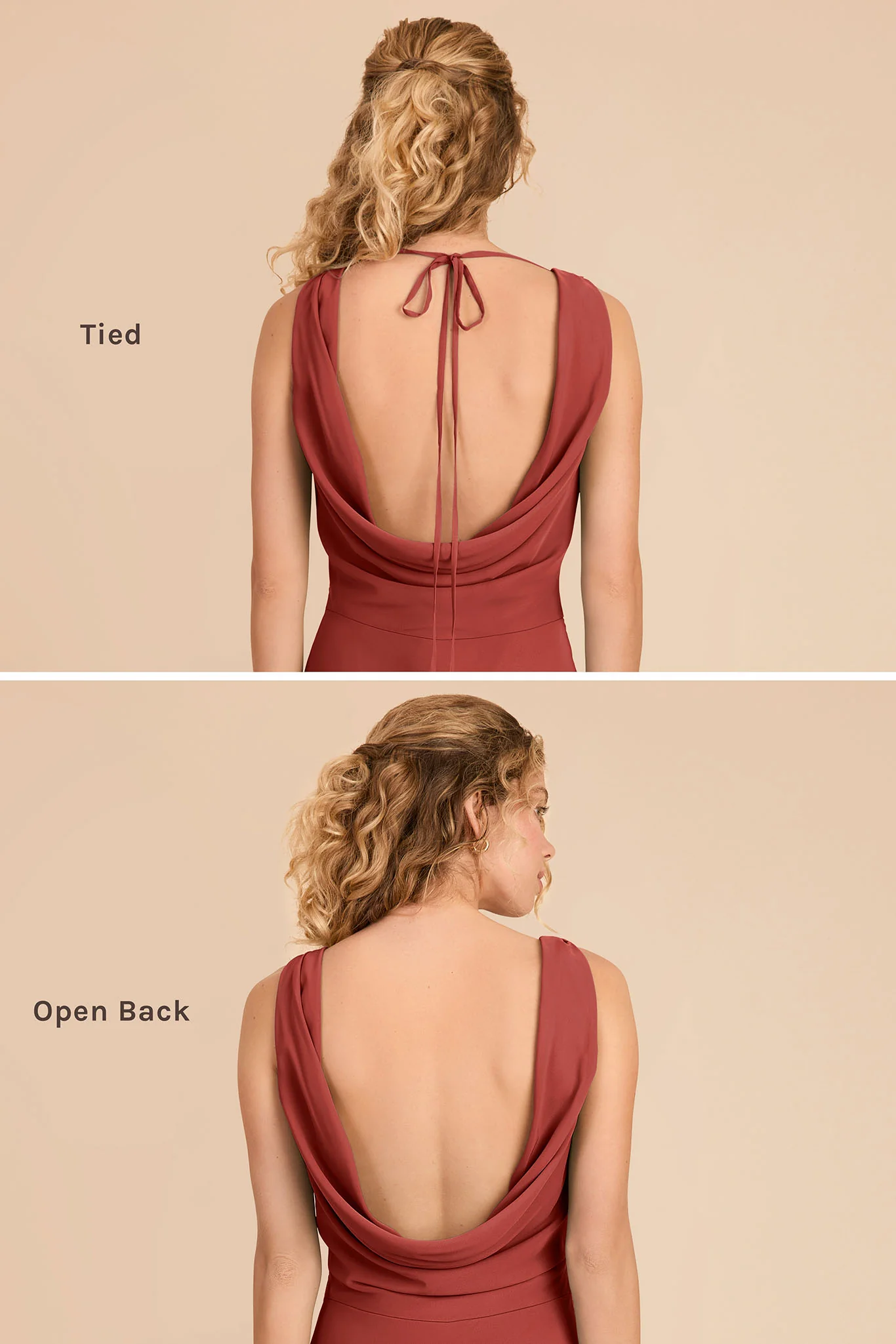 Bonnie Chiffon Dress - Spice - Image 4
