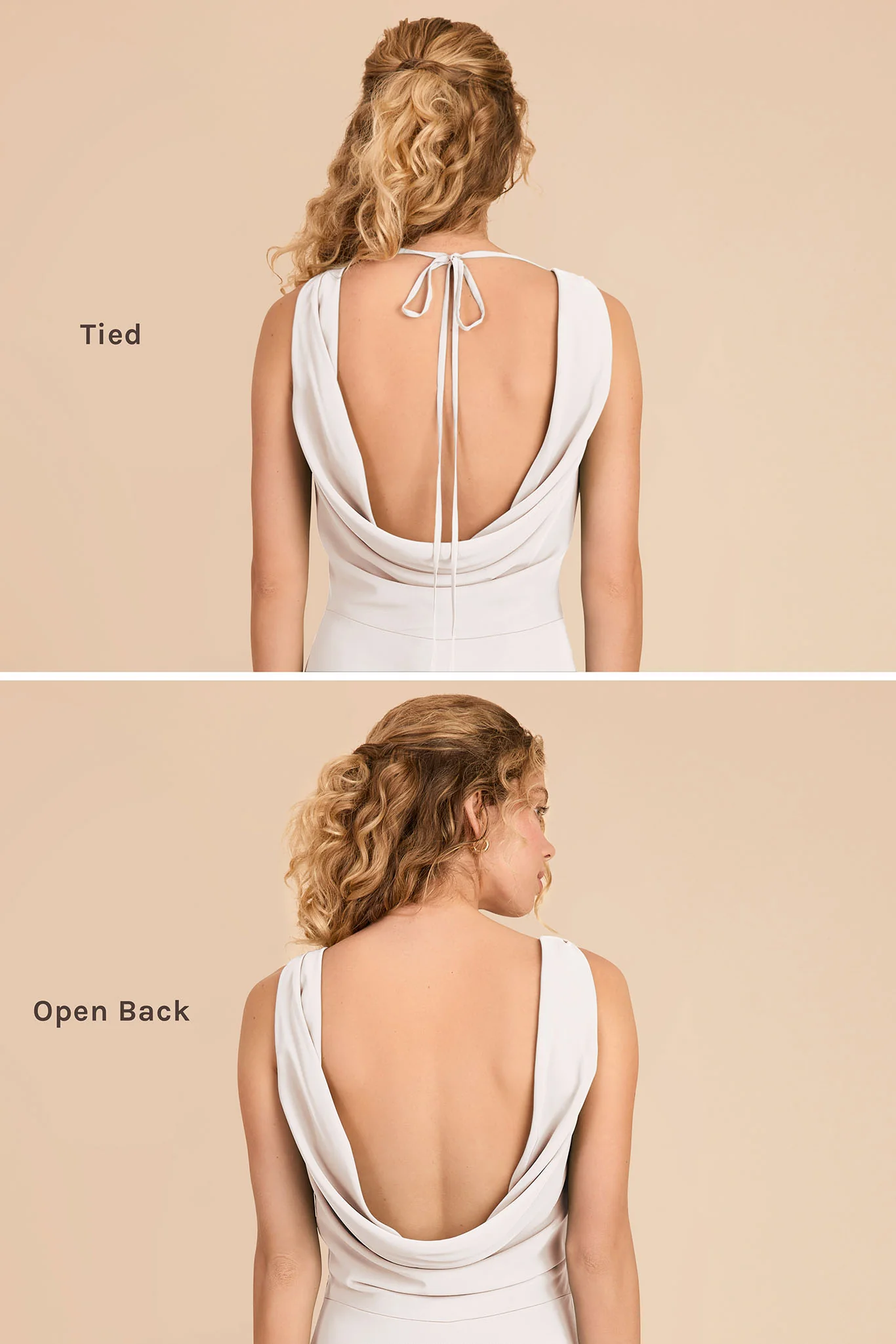 Bonnie Chiffon Dress - White - Image 4