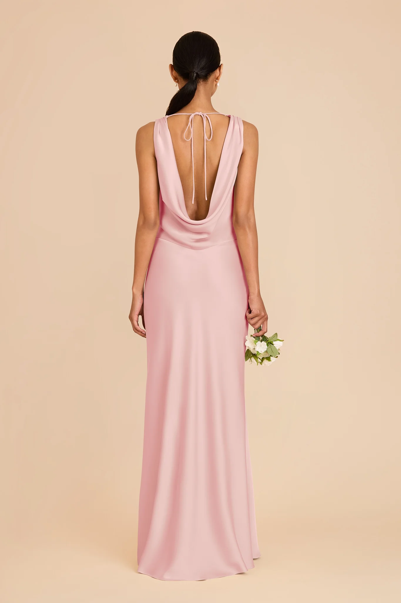 Bonnie Matte Satin Dress - Fondant Pink - Image 5