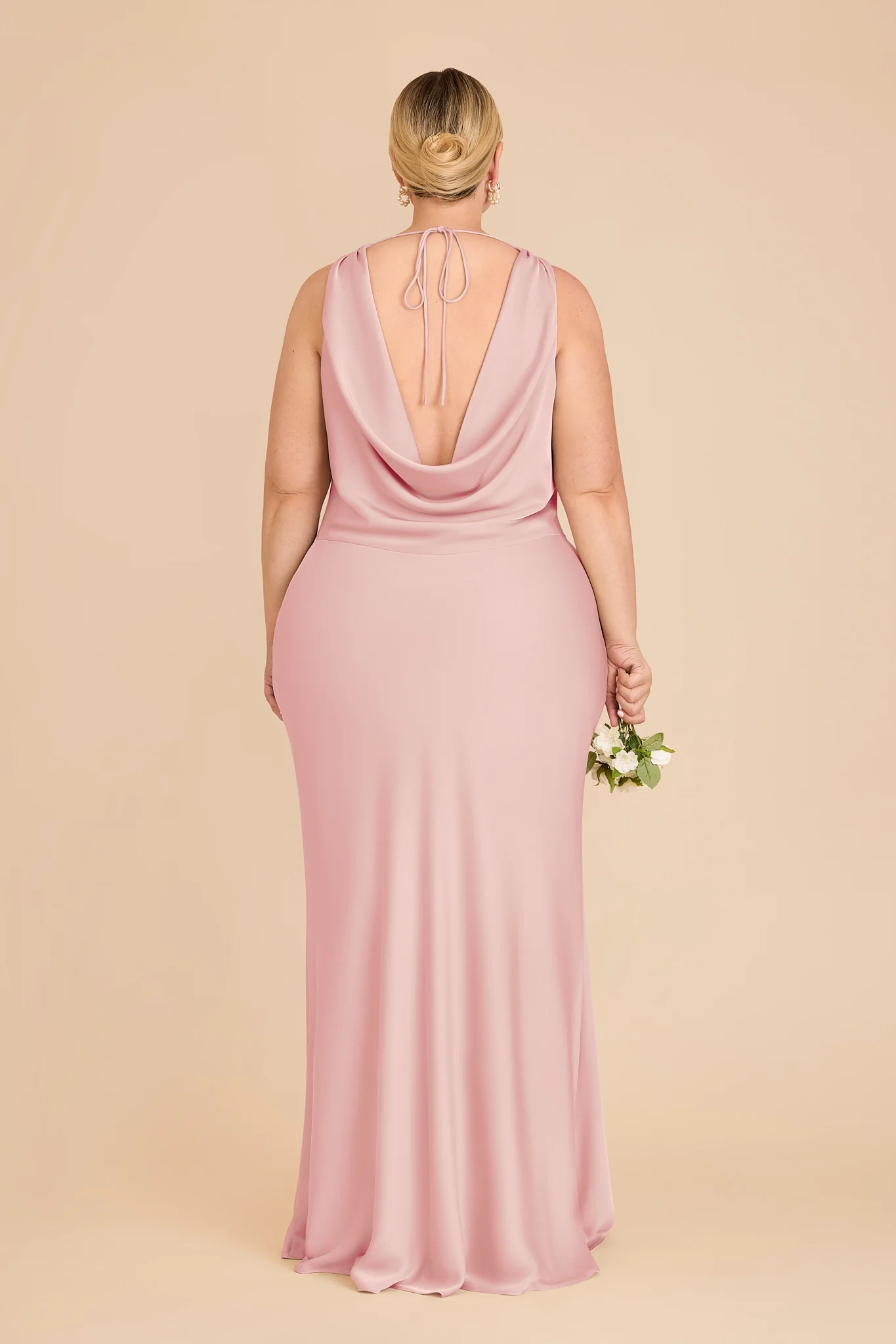 Bonnie Matte Satin Dress - Fondant Pink - Image 7