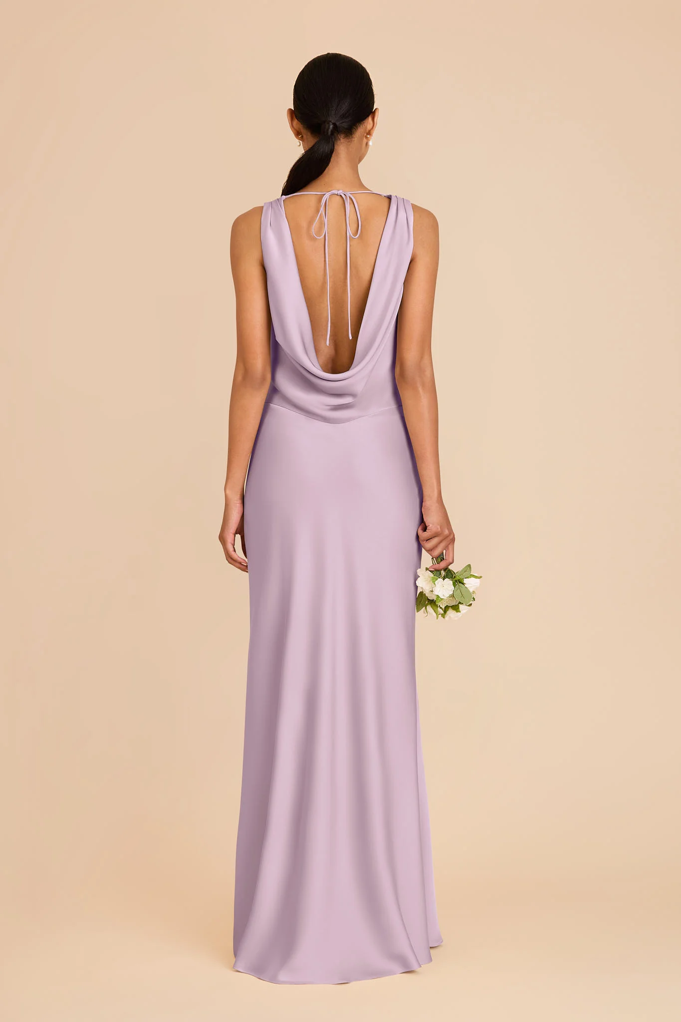 Bonnie Matte Satin Dress - Lavender - Image 5