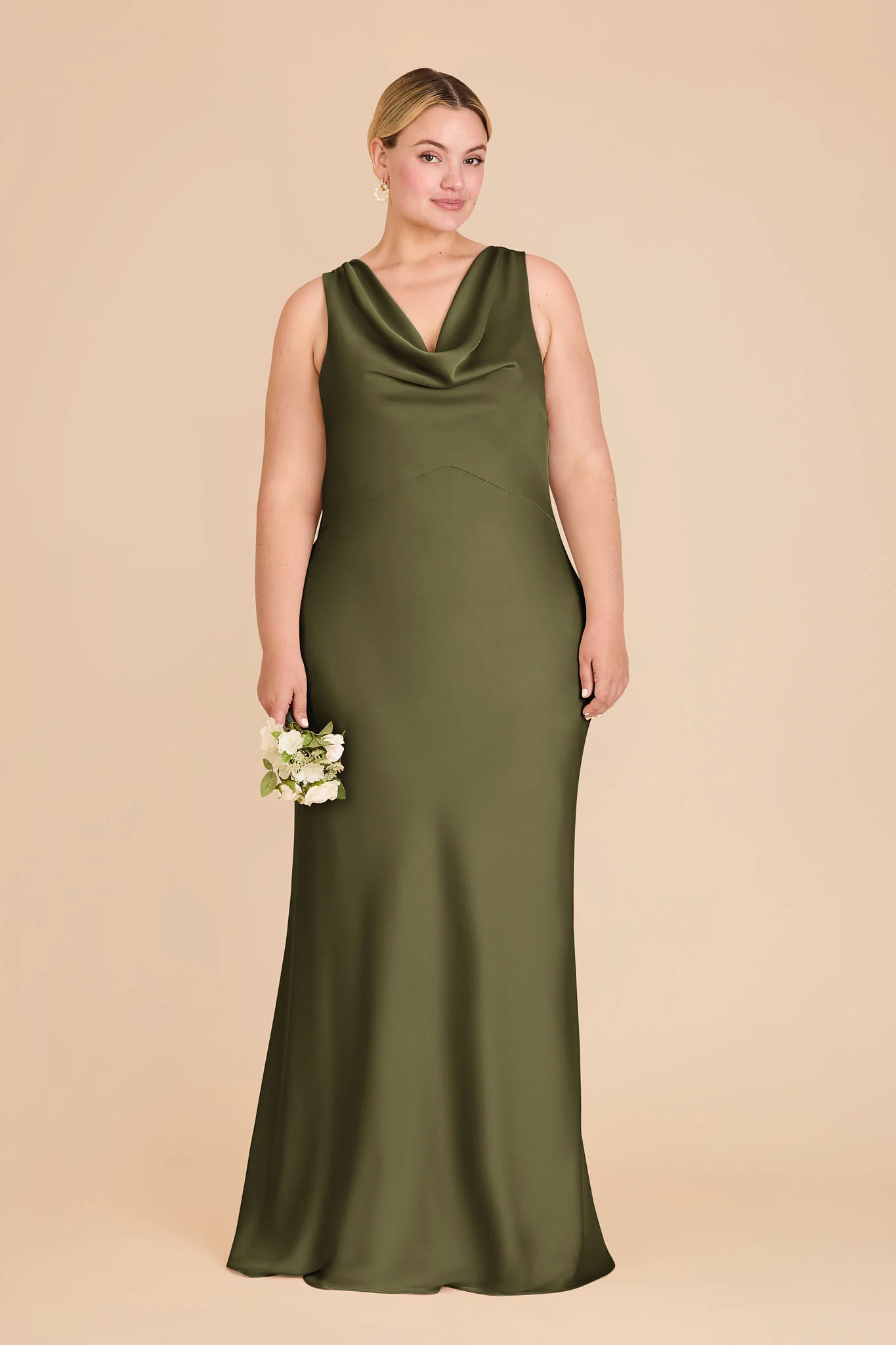Bonnie Matte Satin Dress - Martini - Image 2