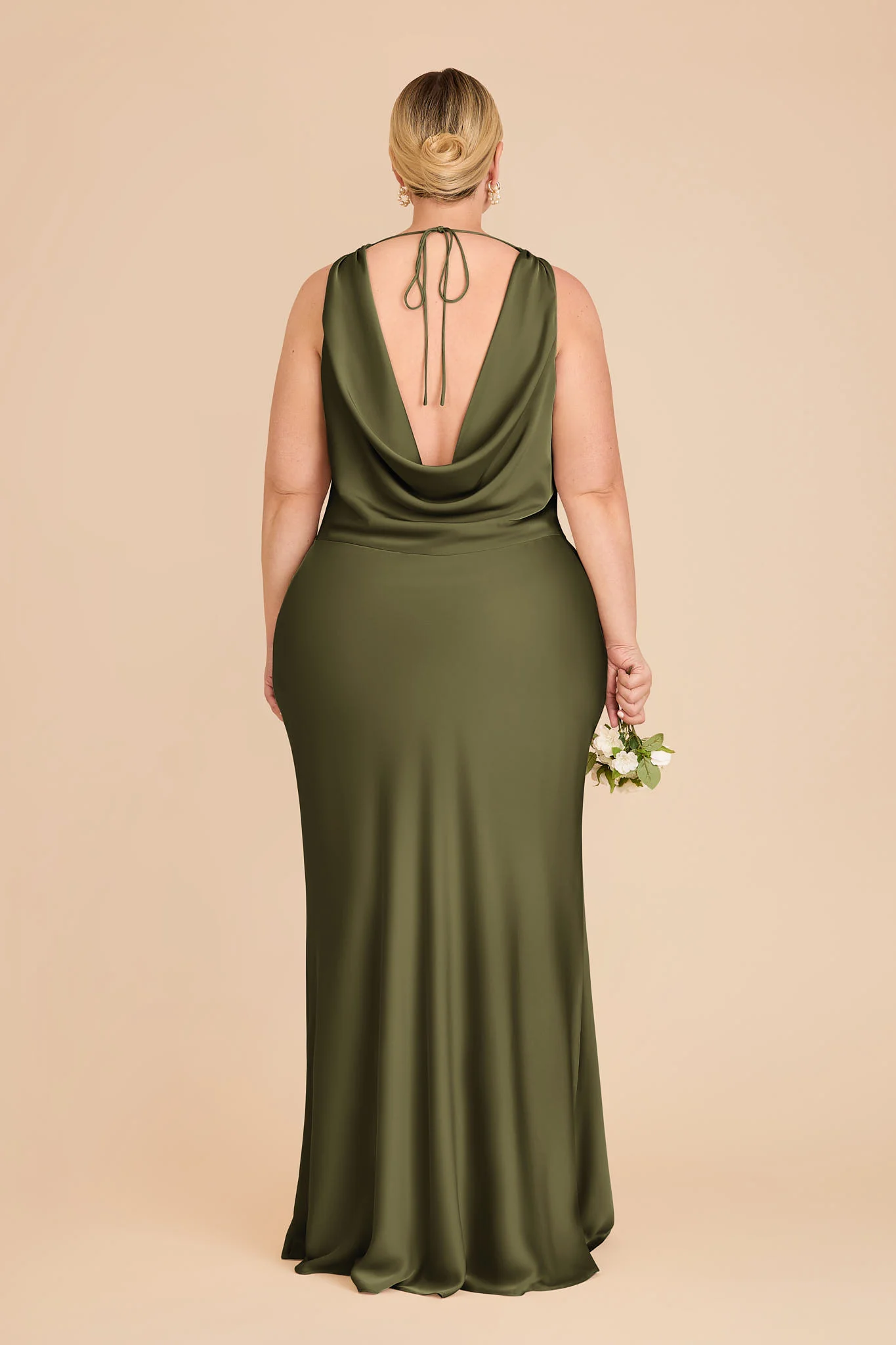 Bonnie Matte Satin Dress - Martini - Image 8