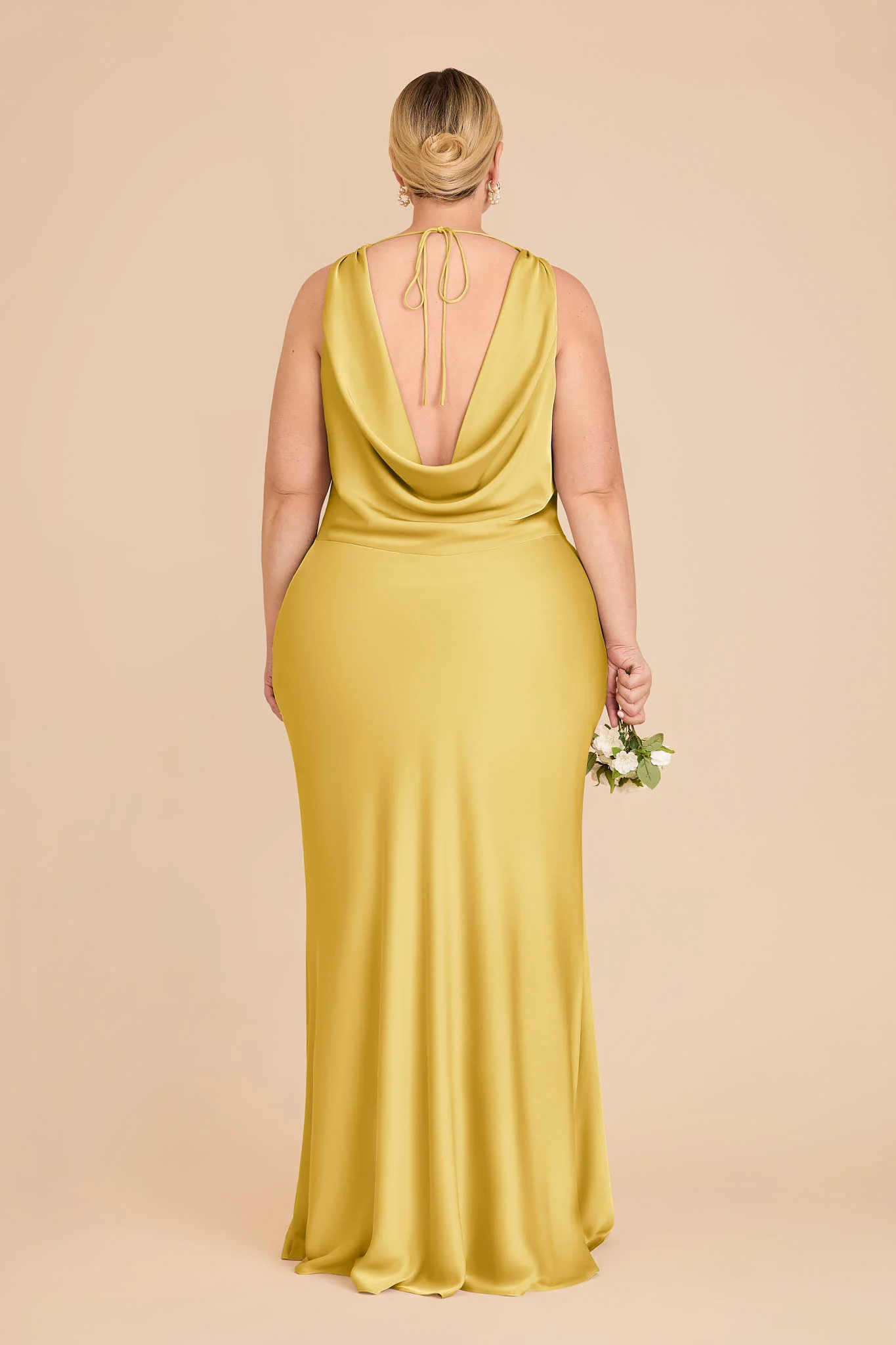 Bonnie Matte Satin Dress - Sunflower Yellow - Image 8