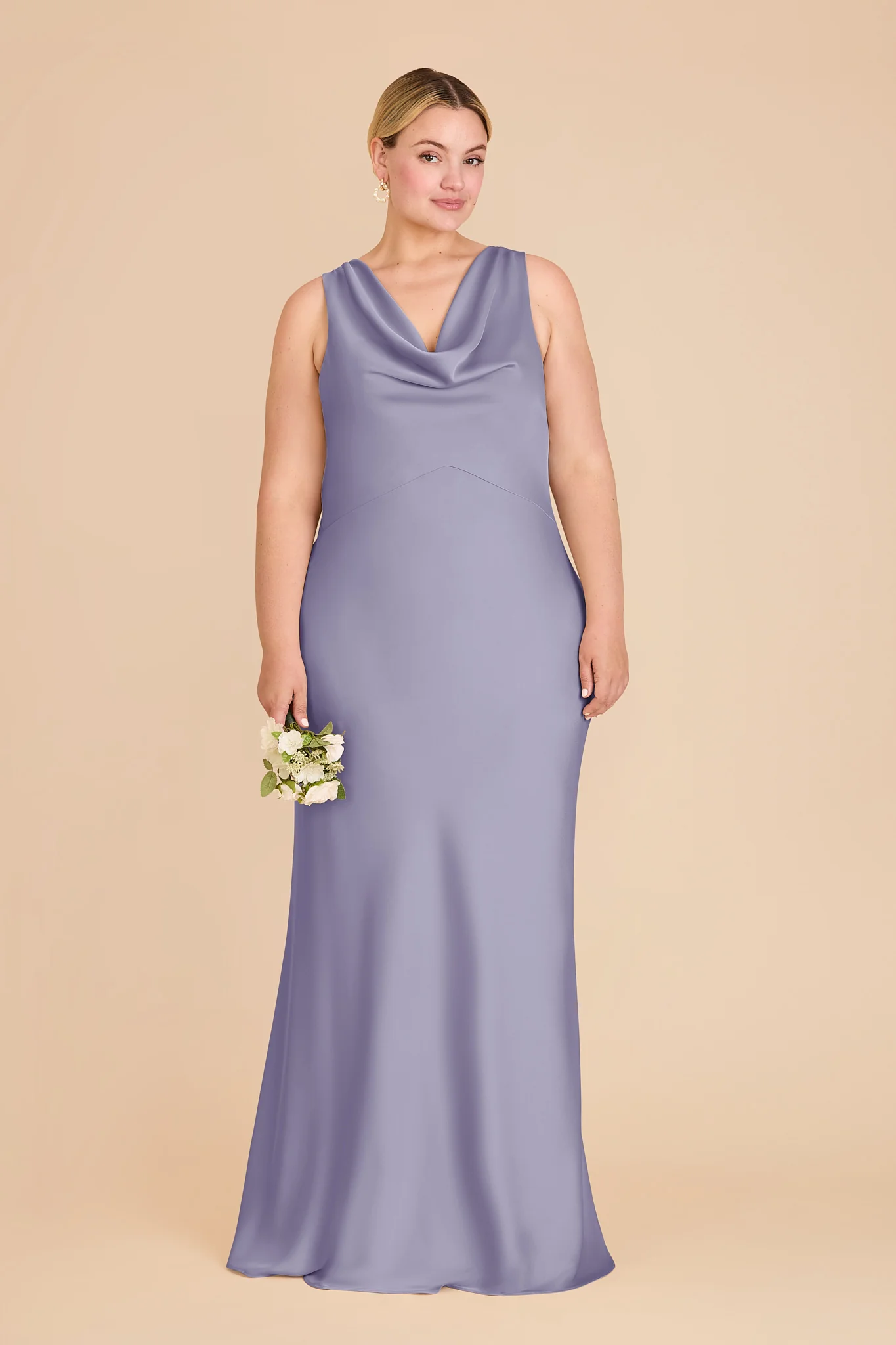 Bonnie Matte Satin Dress - Wisteria - Image 2