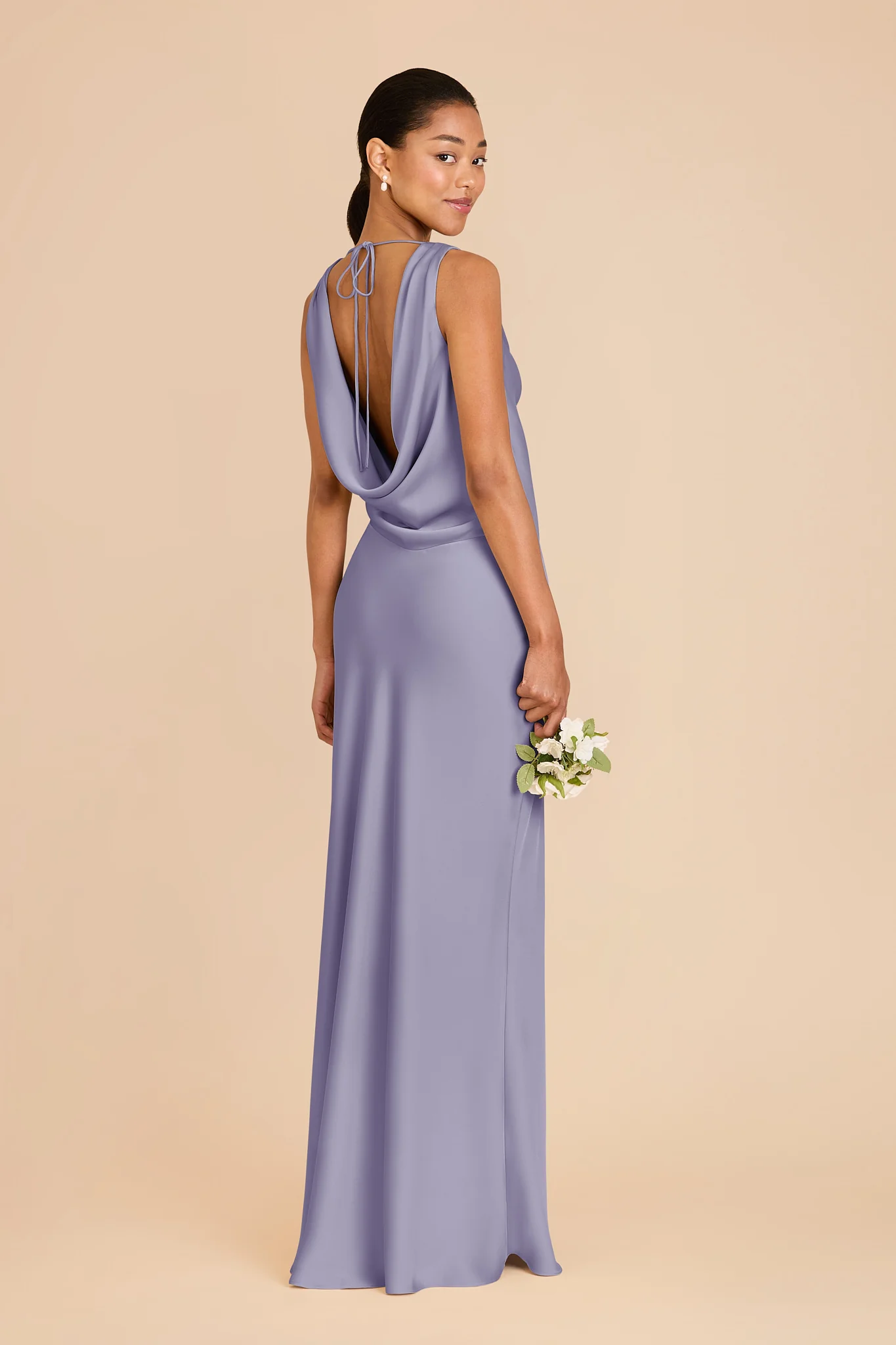 Bonnie Matte Satin Dress - Wisteria - Image 4