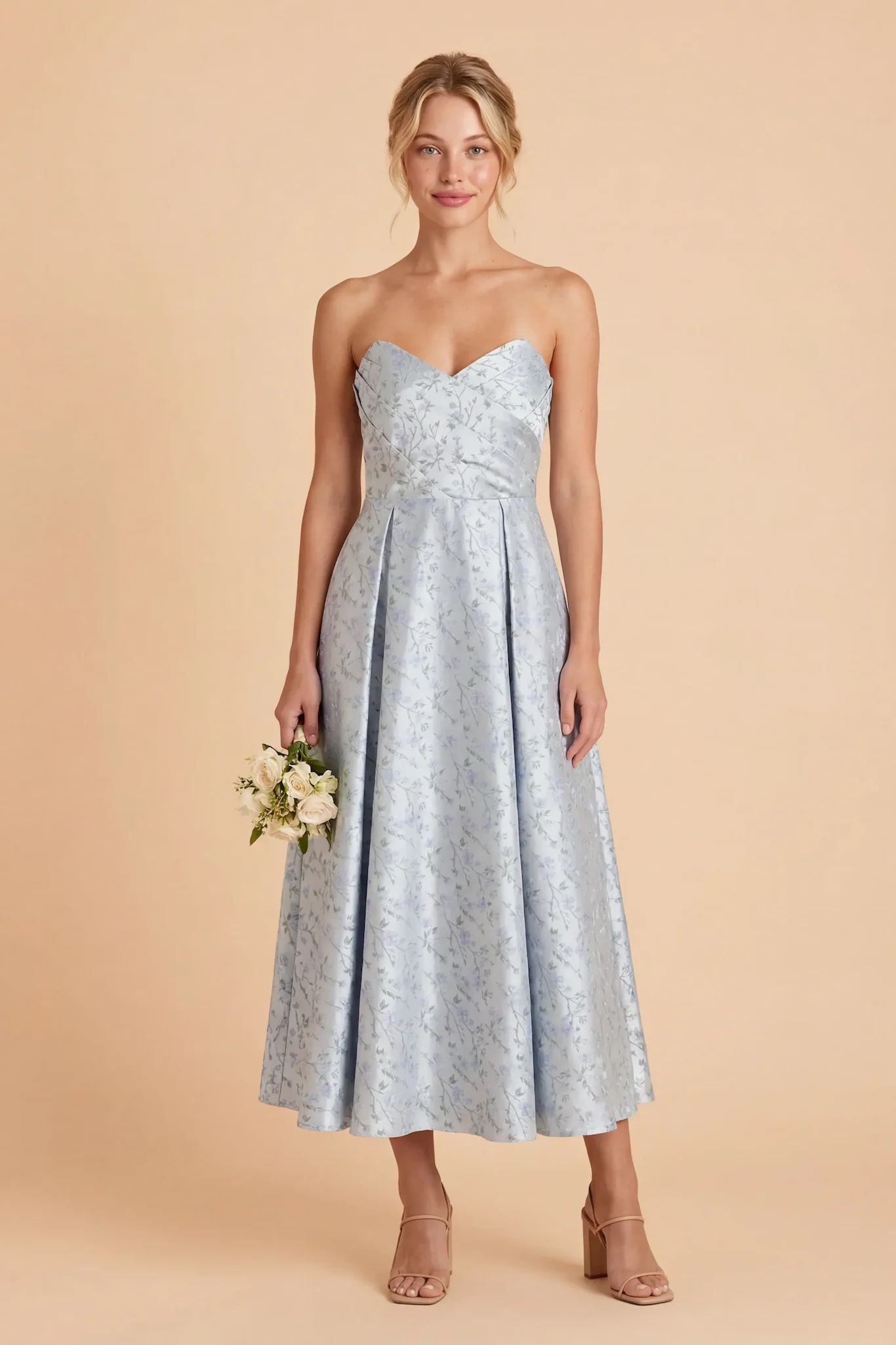 Botanical Dress - Light Blue