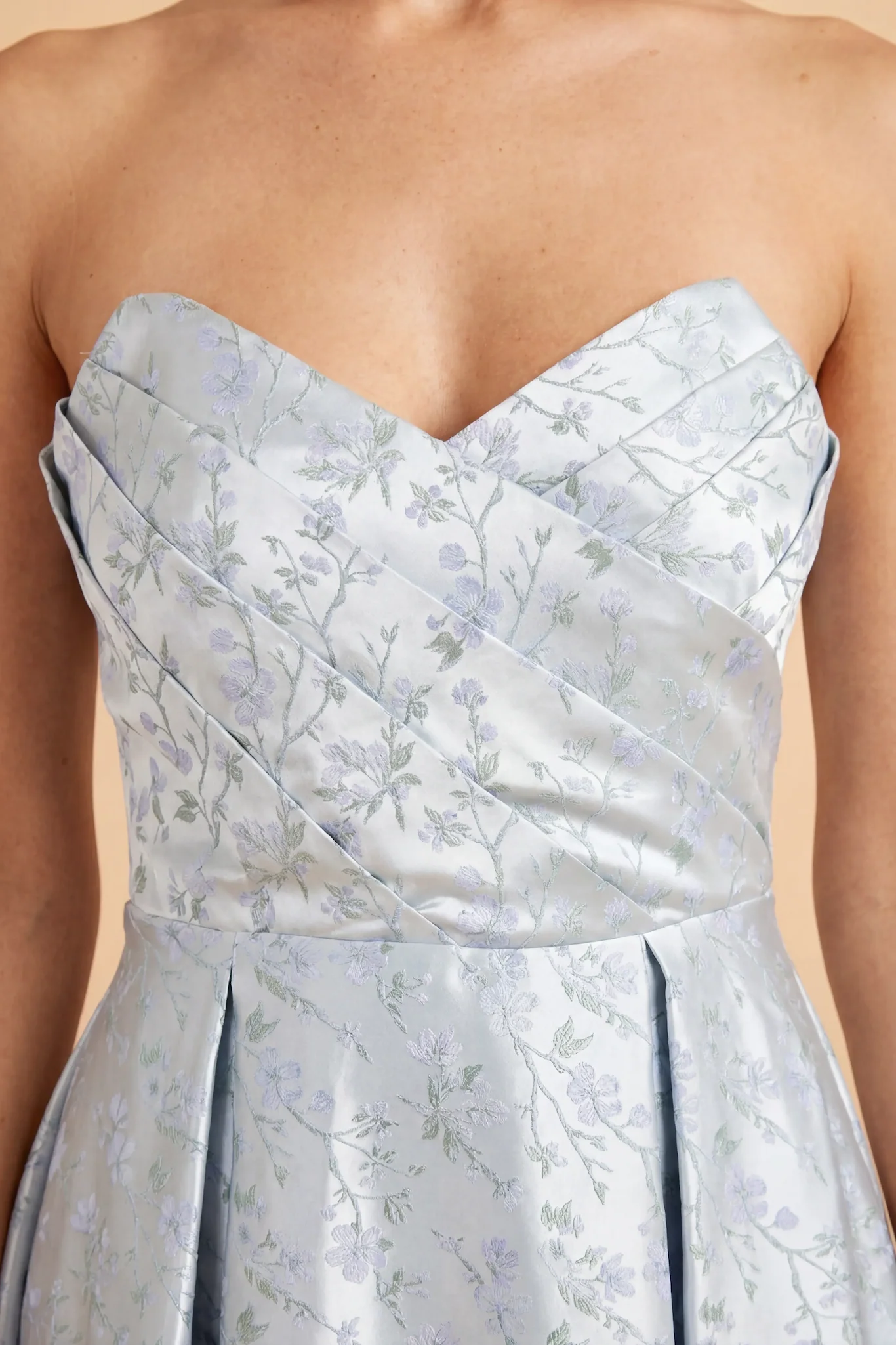 Botanical Dress - Light Blue - Image 3