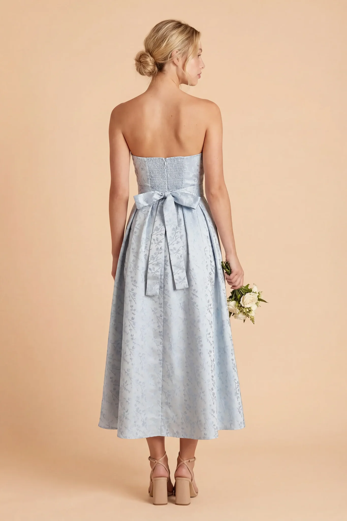 Botanical Dress - Light Blue - Image 6