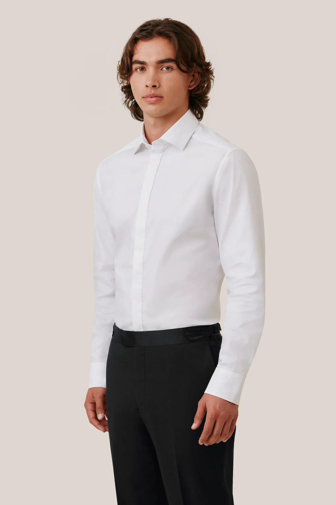 Brian Tuxedo Shirt - White - Image 3