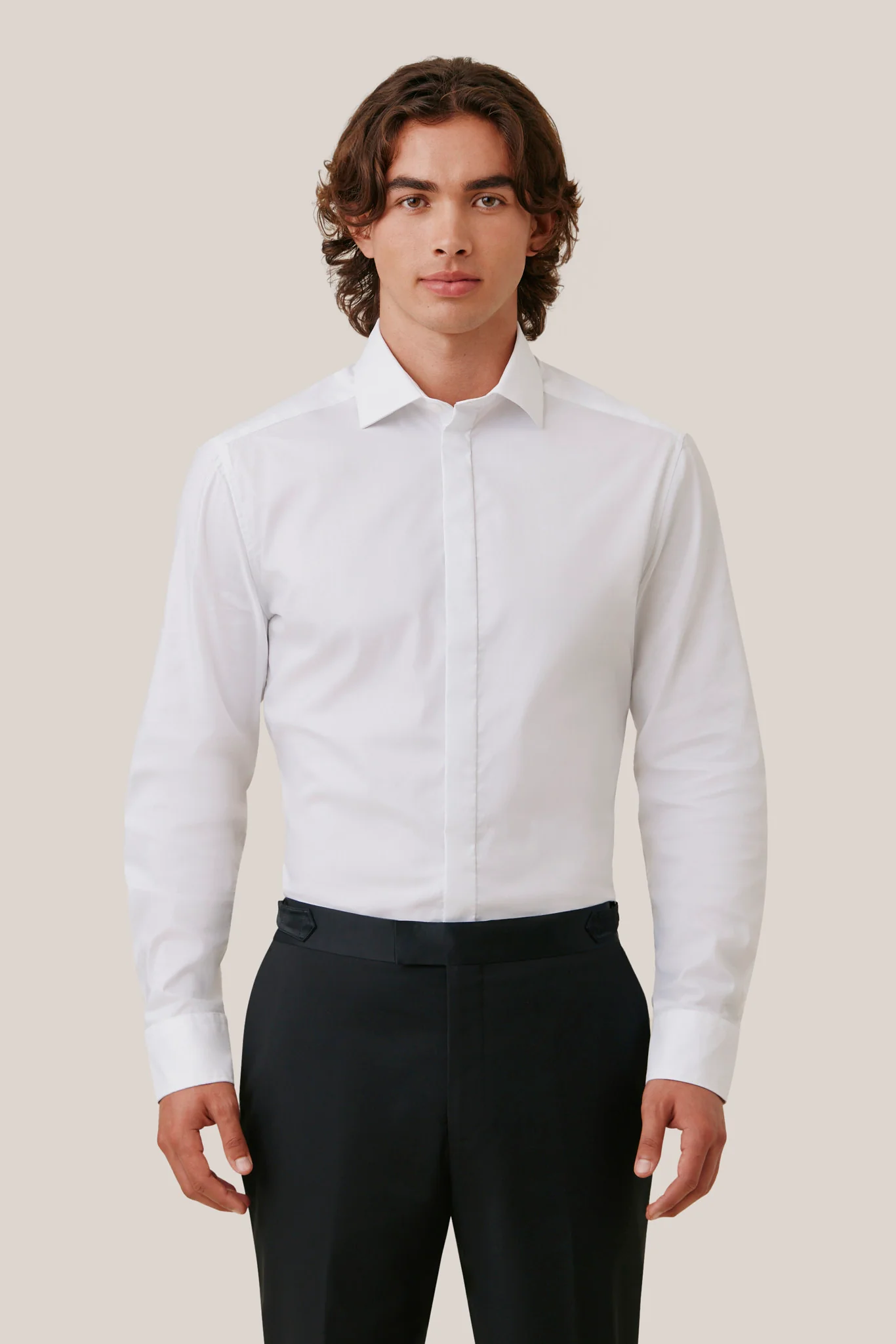 Brian Tuxedo Shirt - White - Image 4