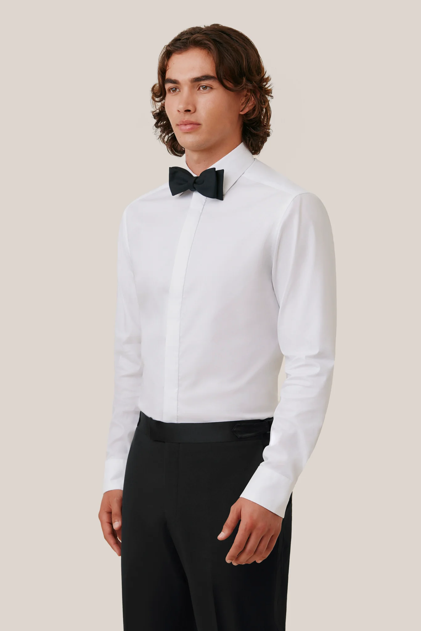 Brian Tuxedo Shirt - White - Image 5