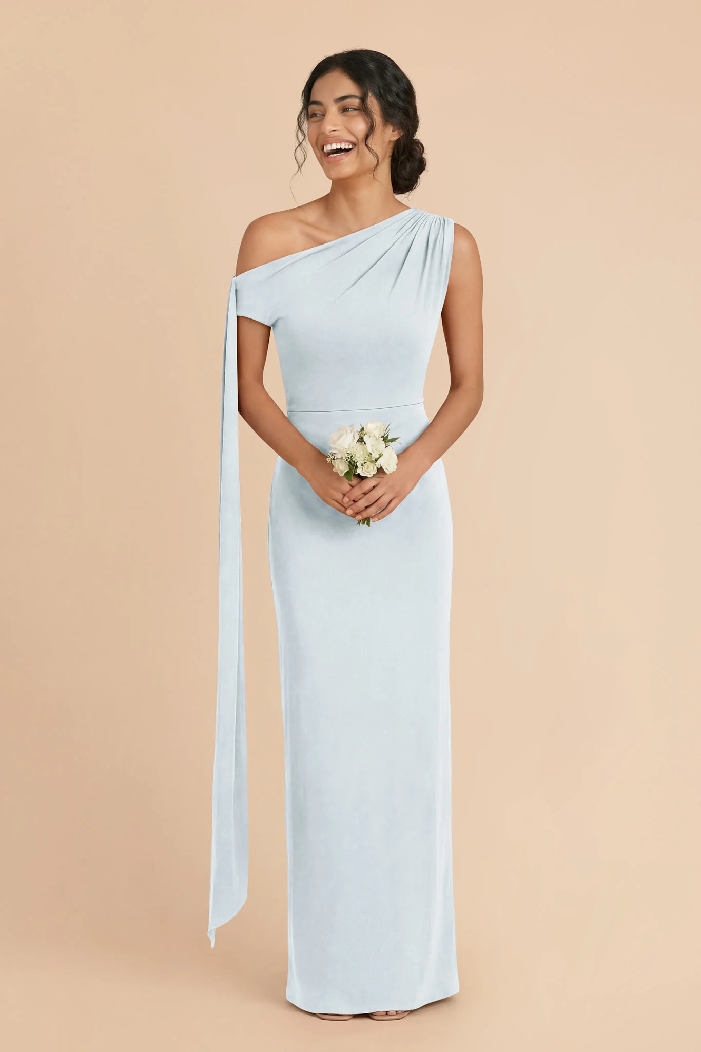 Bryten Luxe Stretch Knit Dress - Mist Blue - Image 3