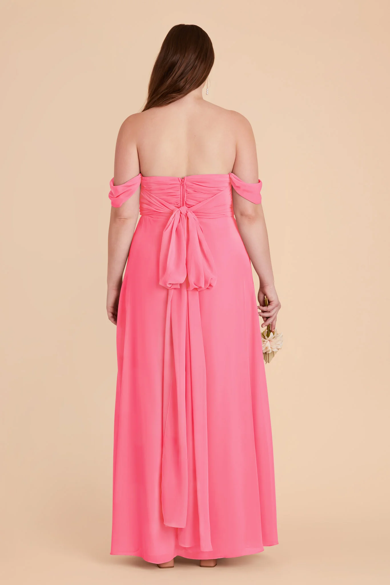 Cara Chiffon Dress - Bon Bon Pink - Image 15