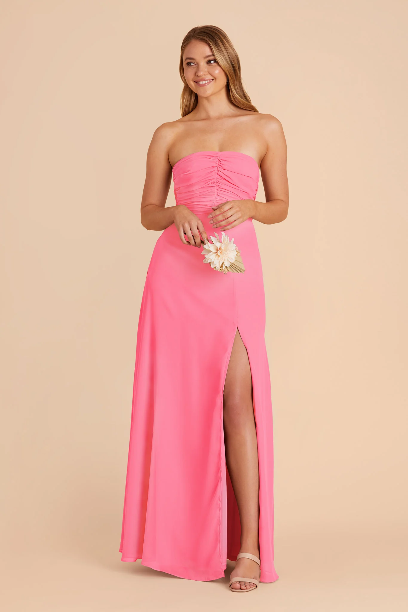 Cara Chiffon Dress - Bon Bon Pink - Image 6