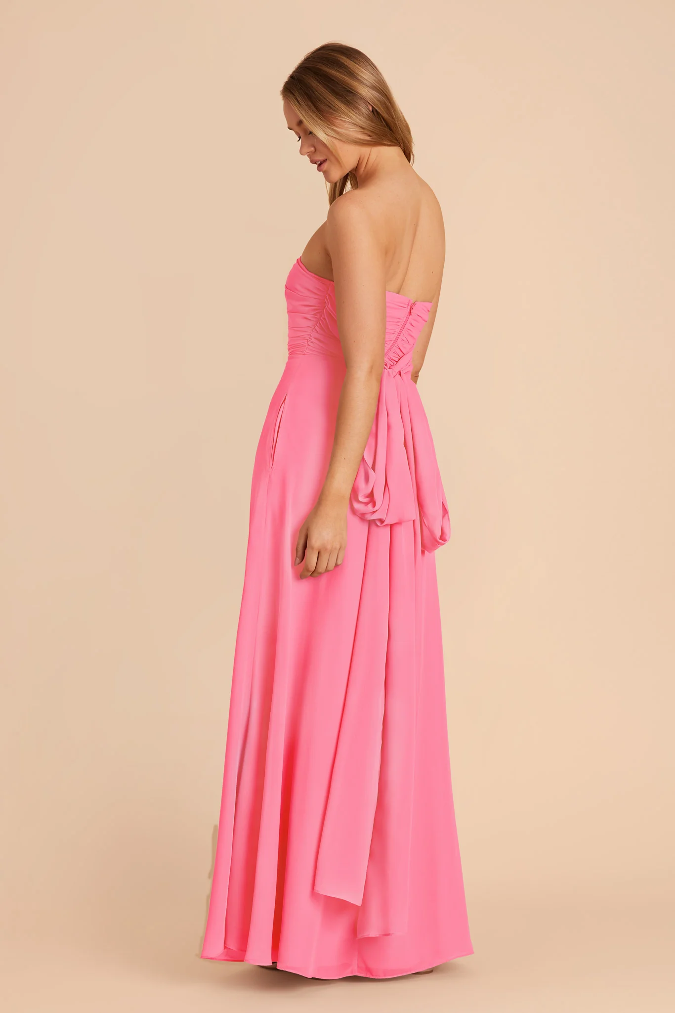 Cara Chiffon Dress - Bon Bon Pink - Image 8