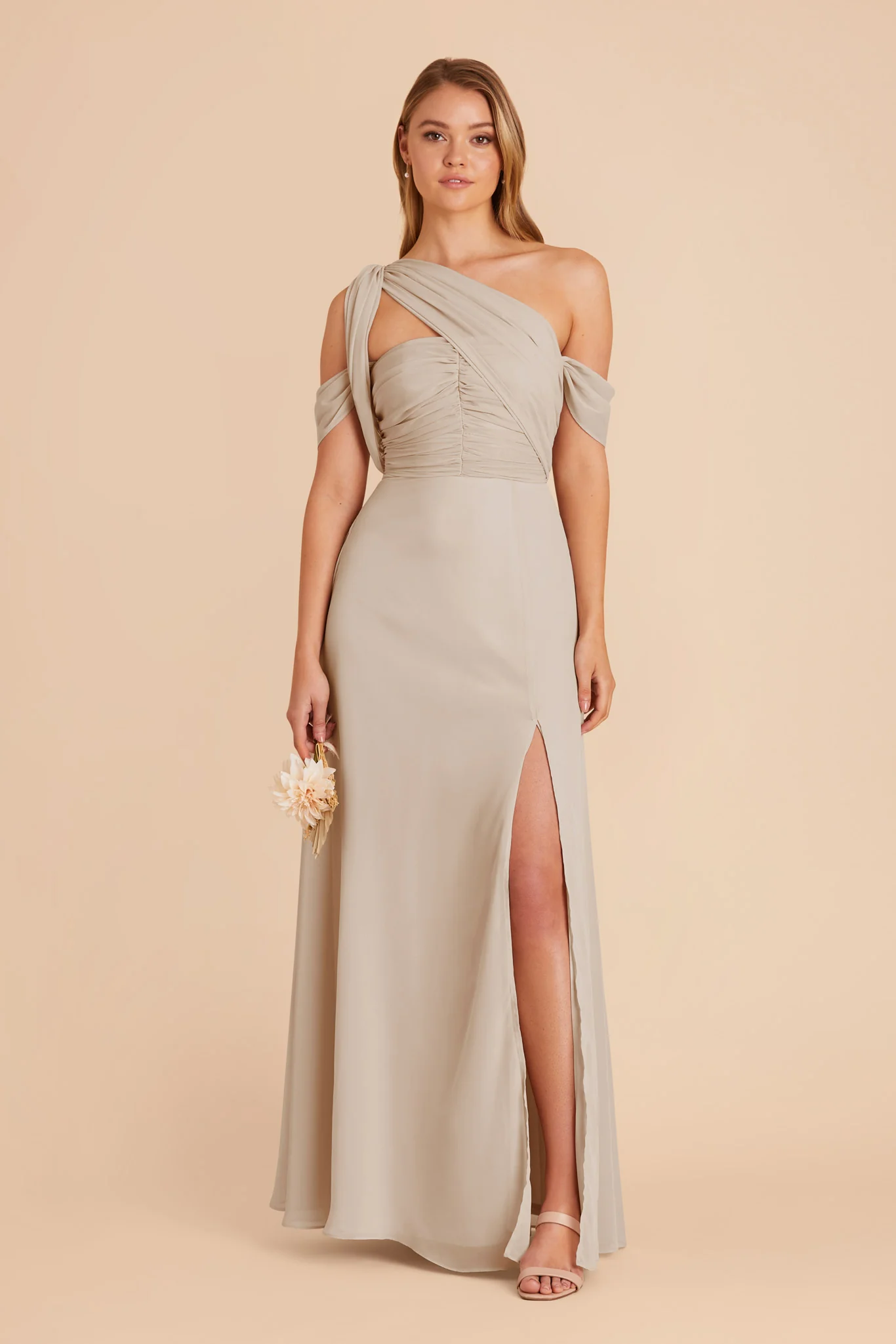 Cara Chiffon Dress - Classic Champagne