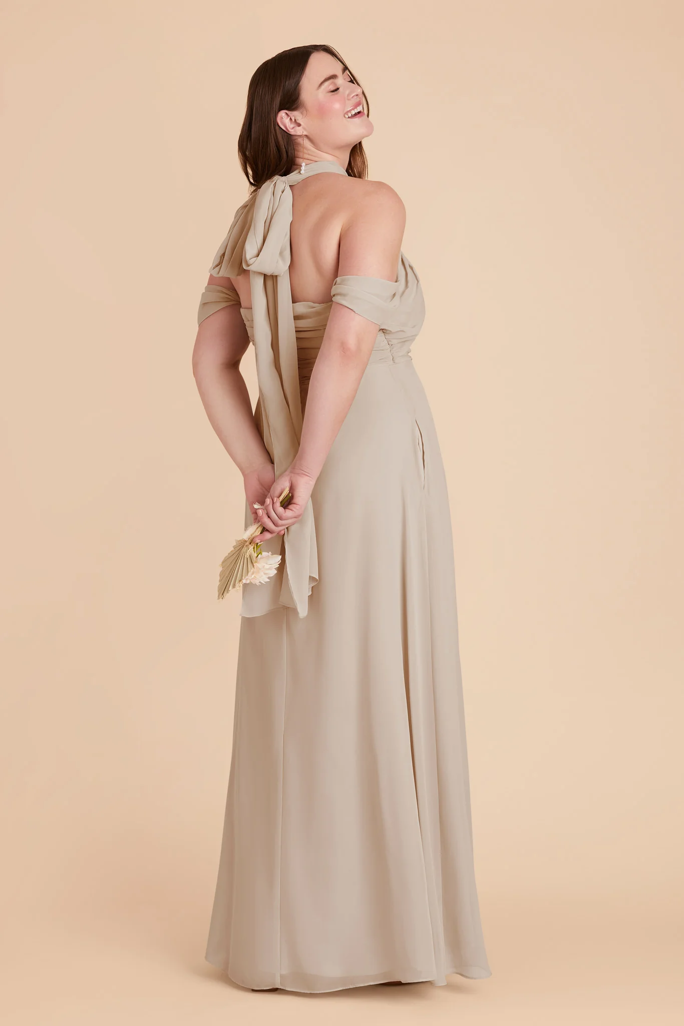 Cara Chiffon Dress - Classic Champagne - Image 11