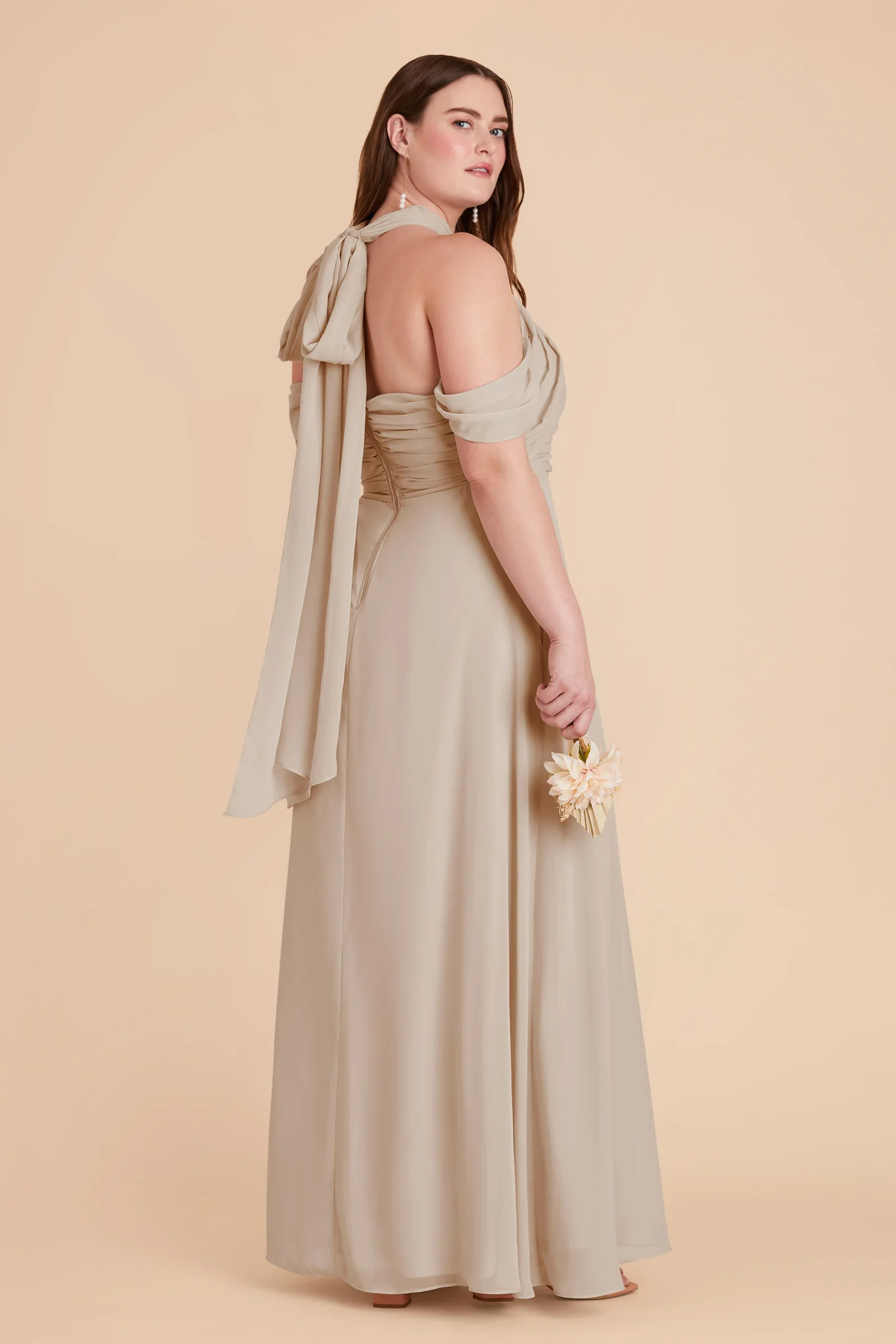 Cara Chiffon Dress - Classic Champagne - Image 12