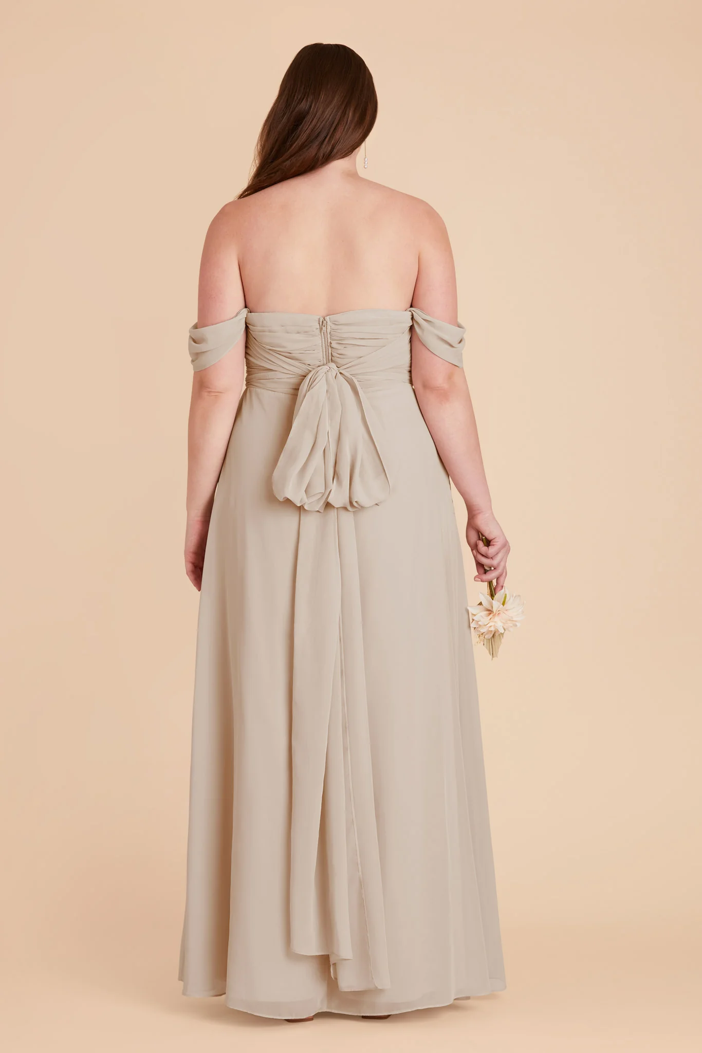 Cara Chiffon Dress - Classic Champagne - Image 14