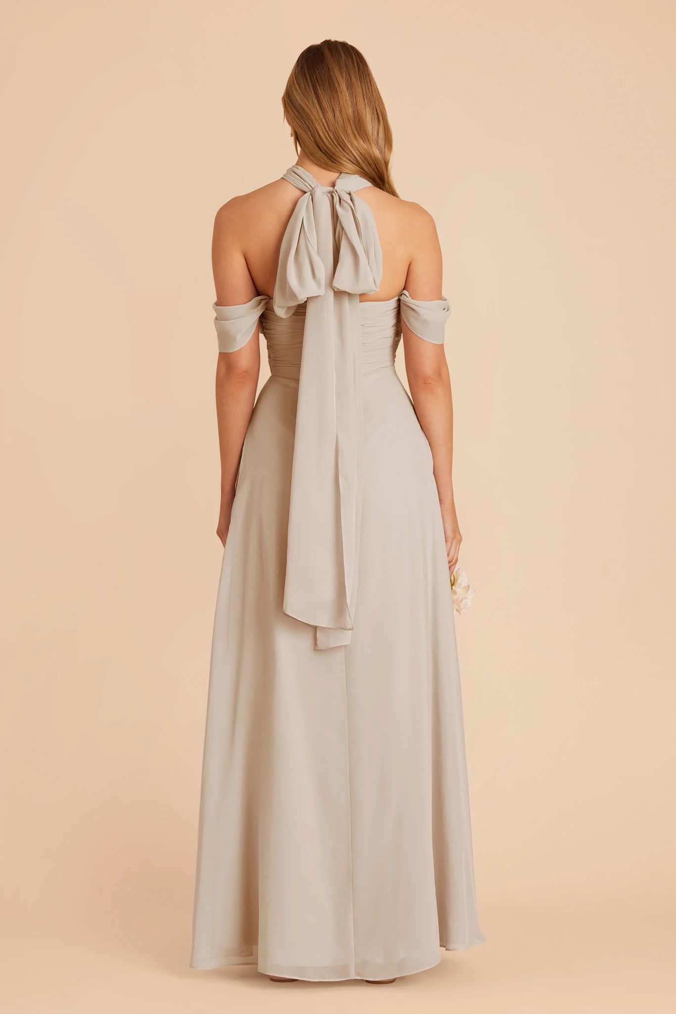 Cara Chiffon Dress - Classic Champagne - Image 8