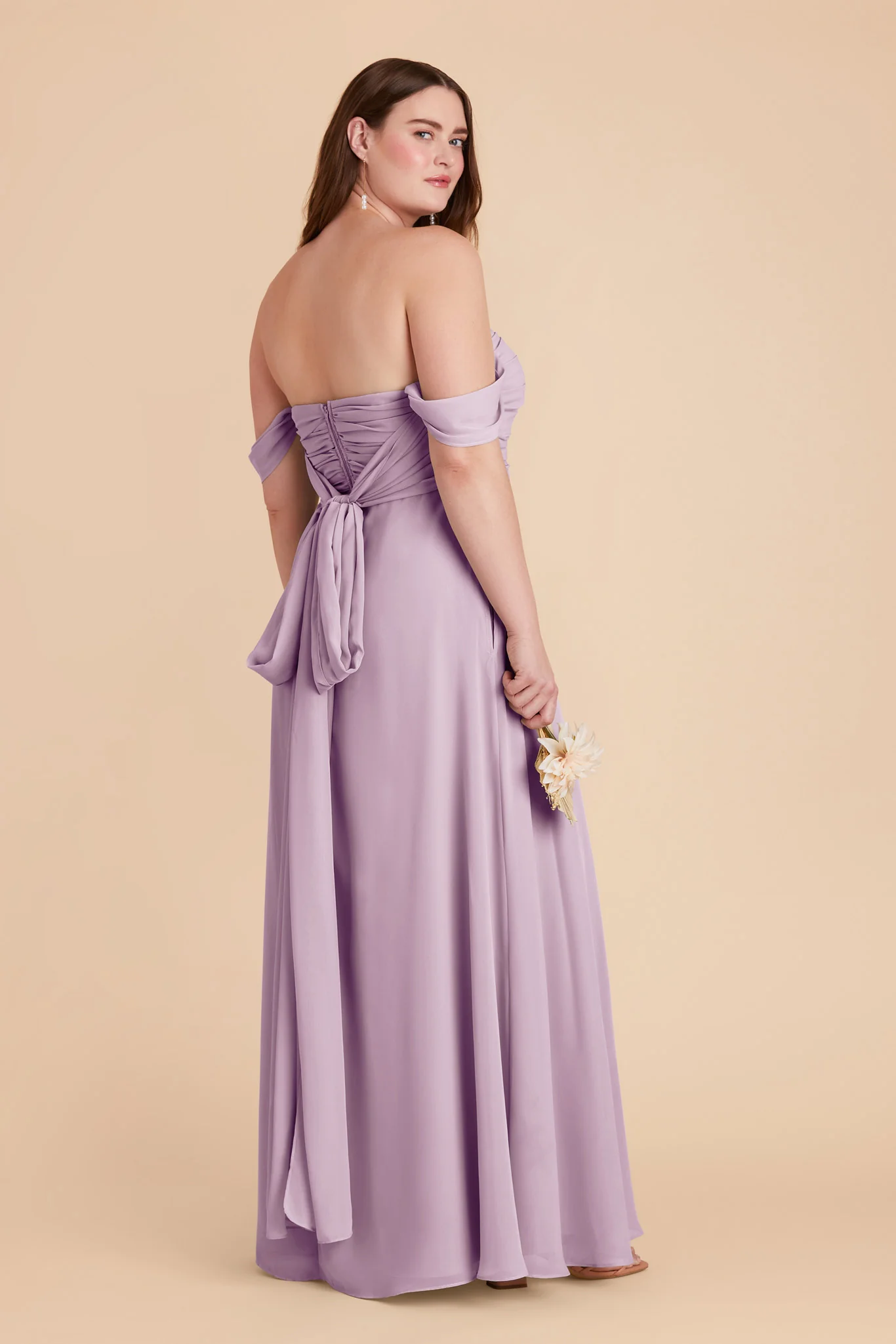 Cara Chiffon Dress - Lavender - Image 11
