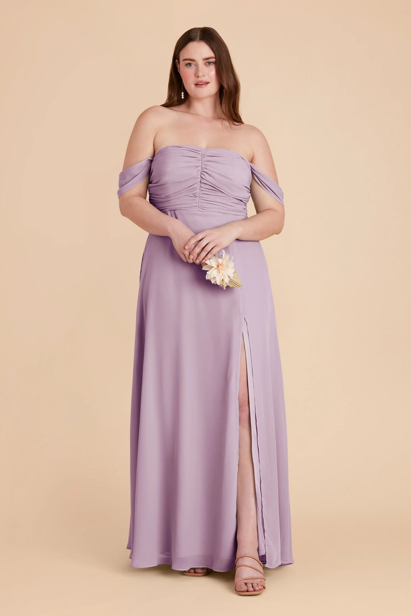 Cara Chiffon Dress - Lavender - Image 2