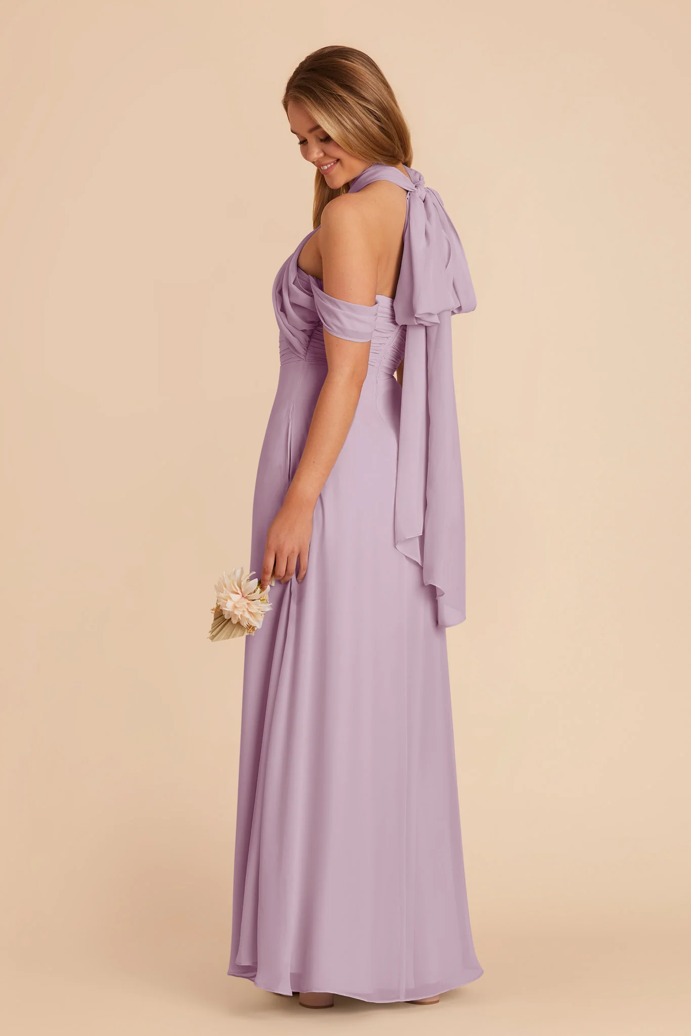 Cara Chiffon Dress - Lavender - Image 6