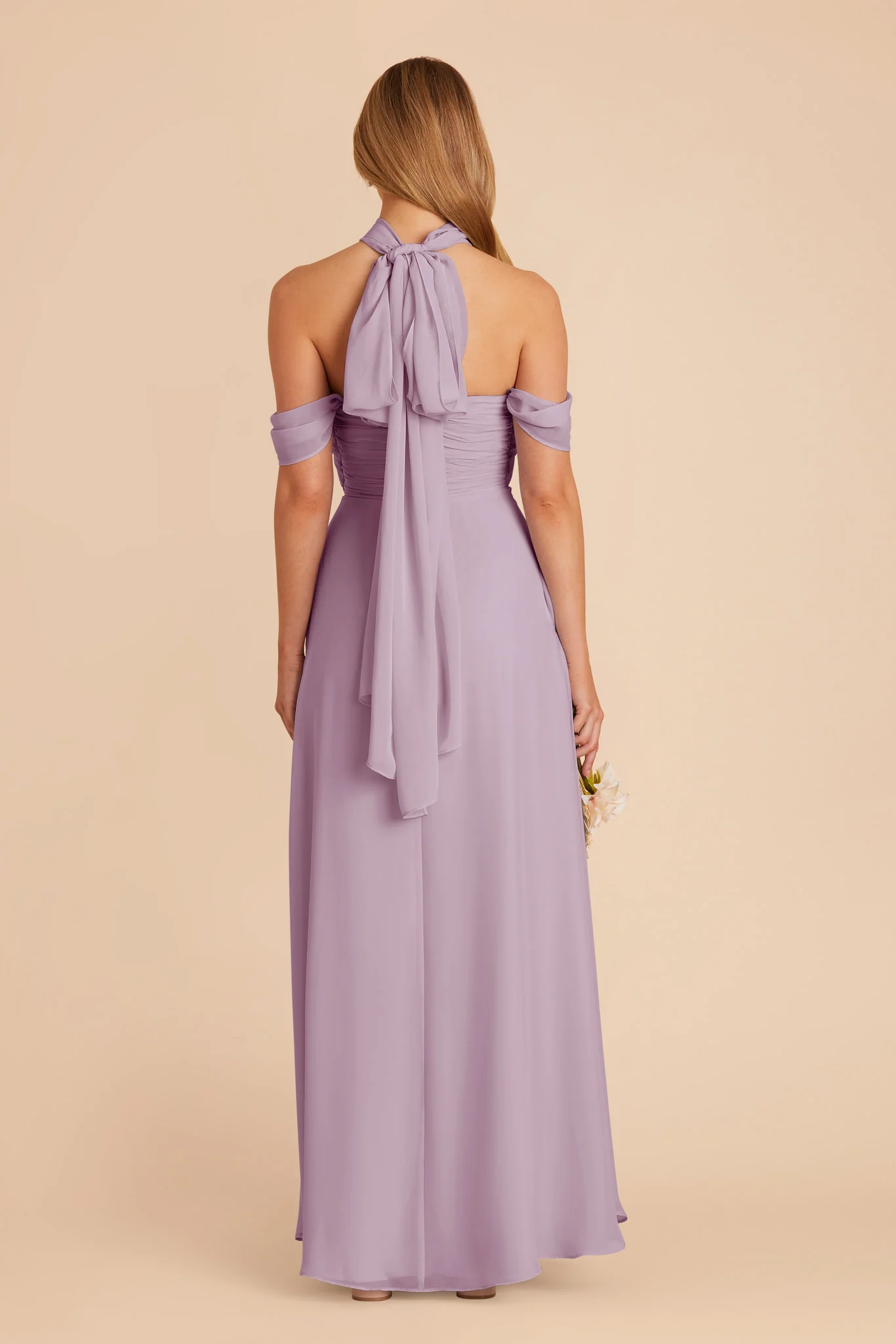 Cara Chiffon Dress - Lavender - Image 8