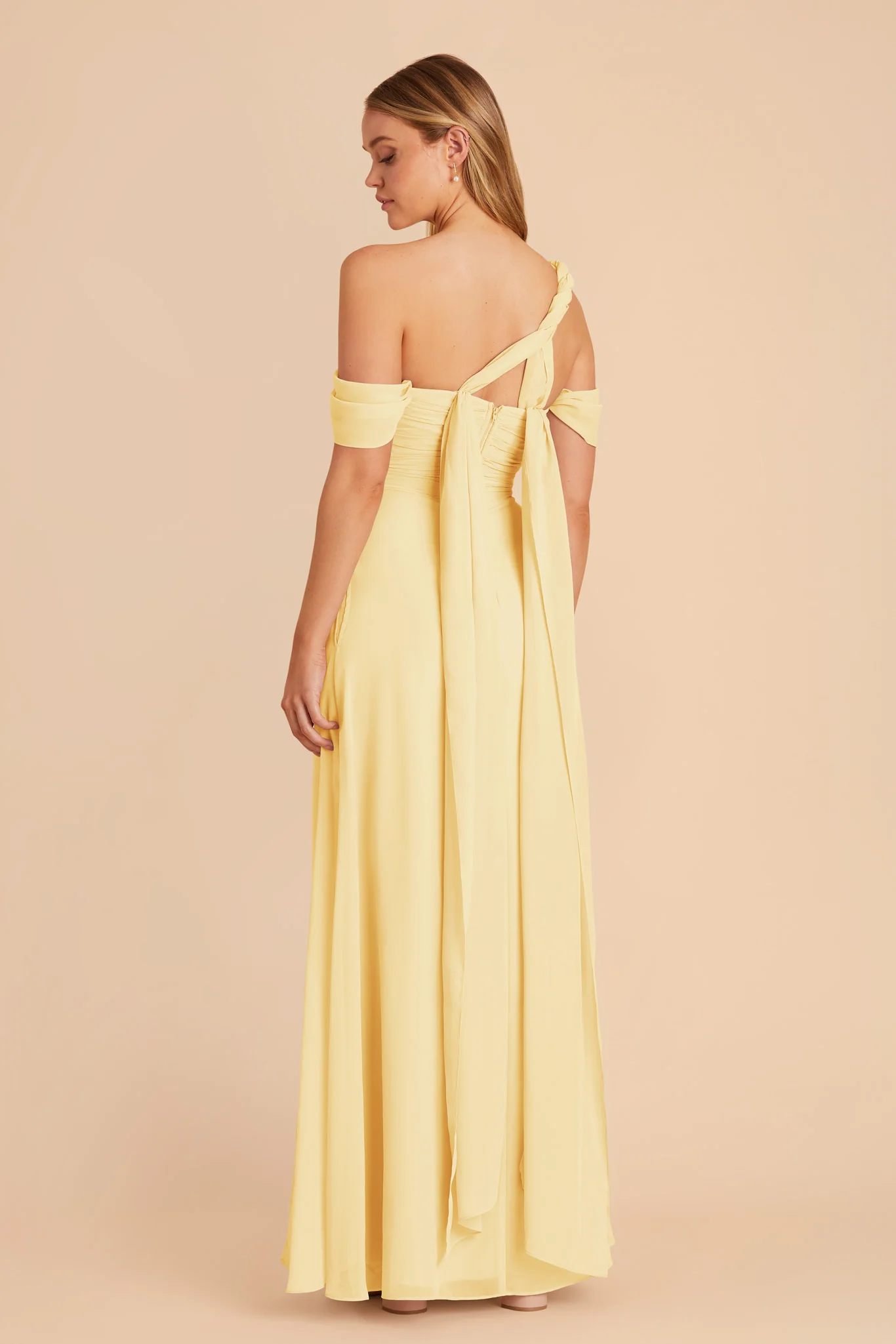 Cara Chiffon Dress - Lemon Sorbet - Image 6