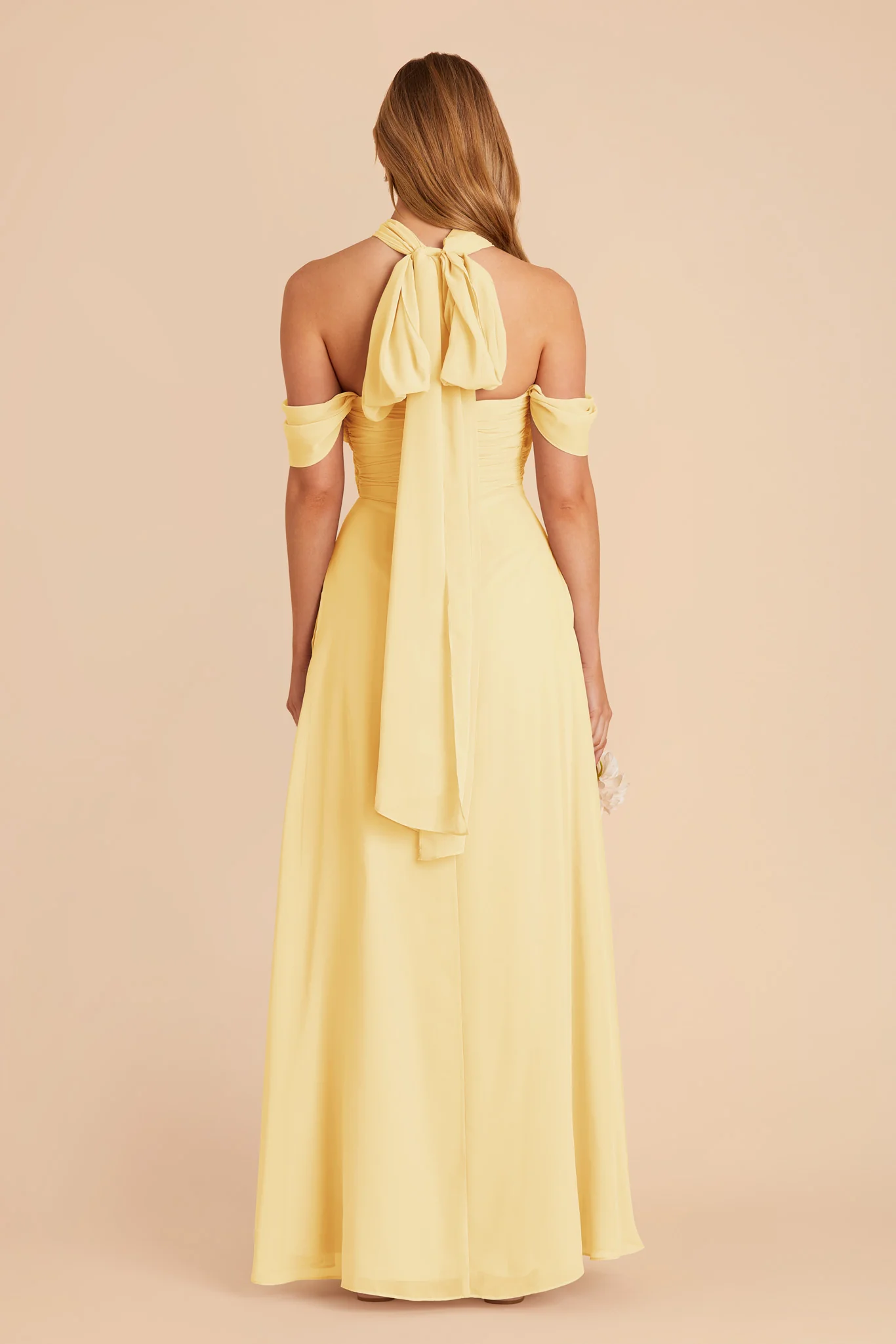 Cara Chiffon Dress - Lemon Sorbet - Image 7