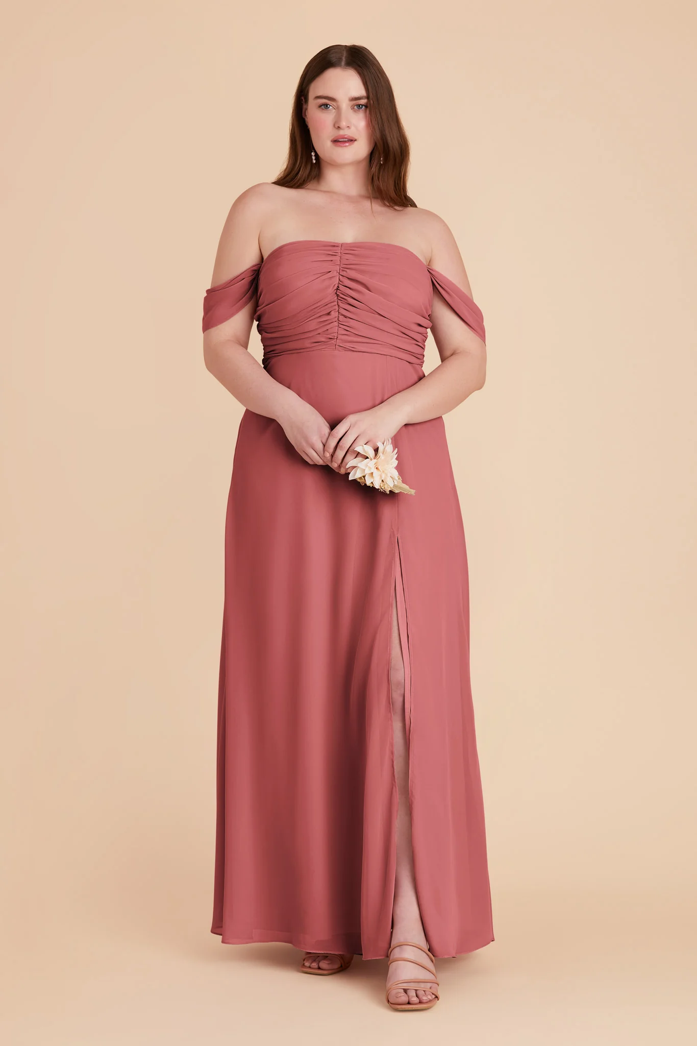 Cara Chiffon Dress - Mulberry - Image 10