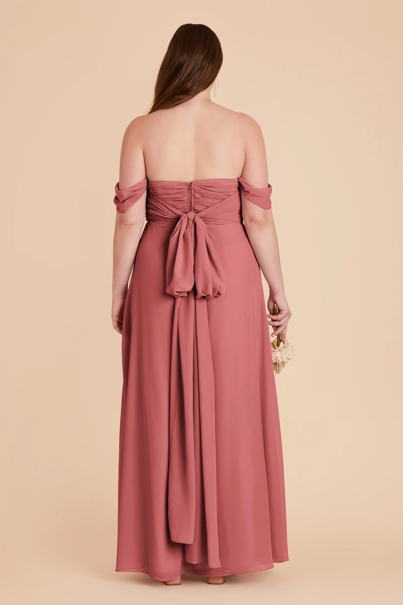 Cara Chiffon Dress - Mulberry - Image 15
