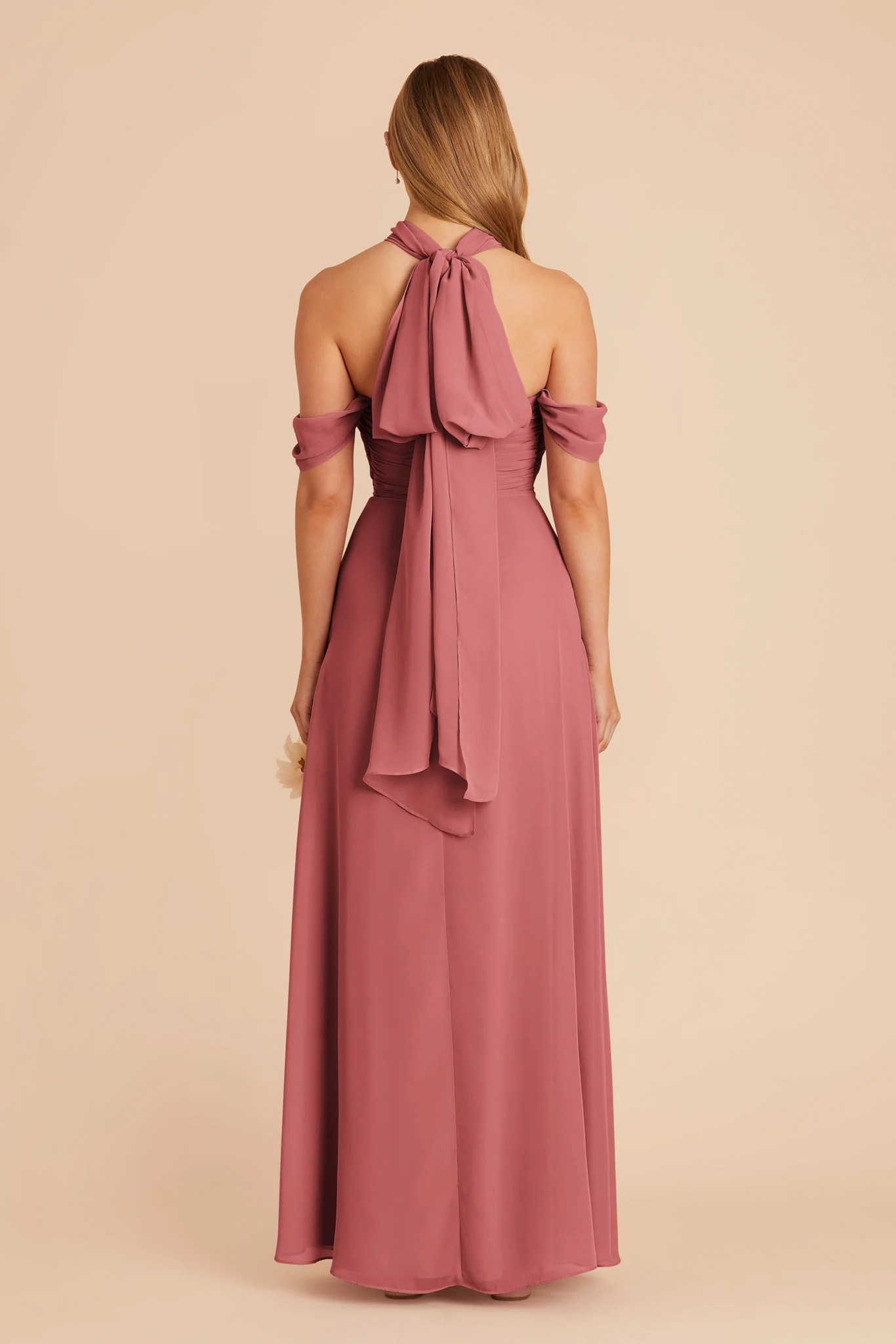 Cara Chiffon Dress - Mulberry - Image 9